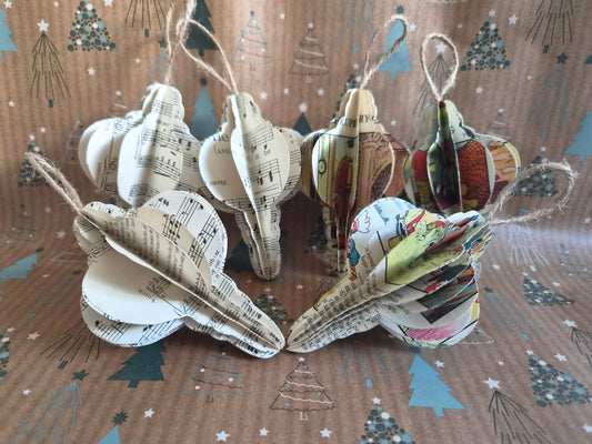 Set of Paper Christmas Decorations