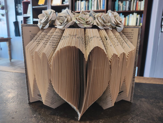 Heart Book Fold Sculpture (Collection Only)