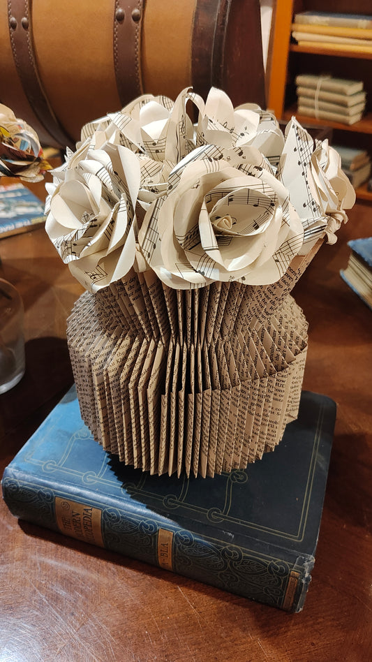Music Paper Vase (Collection Only)