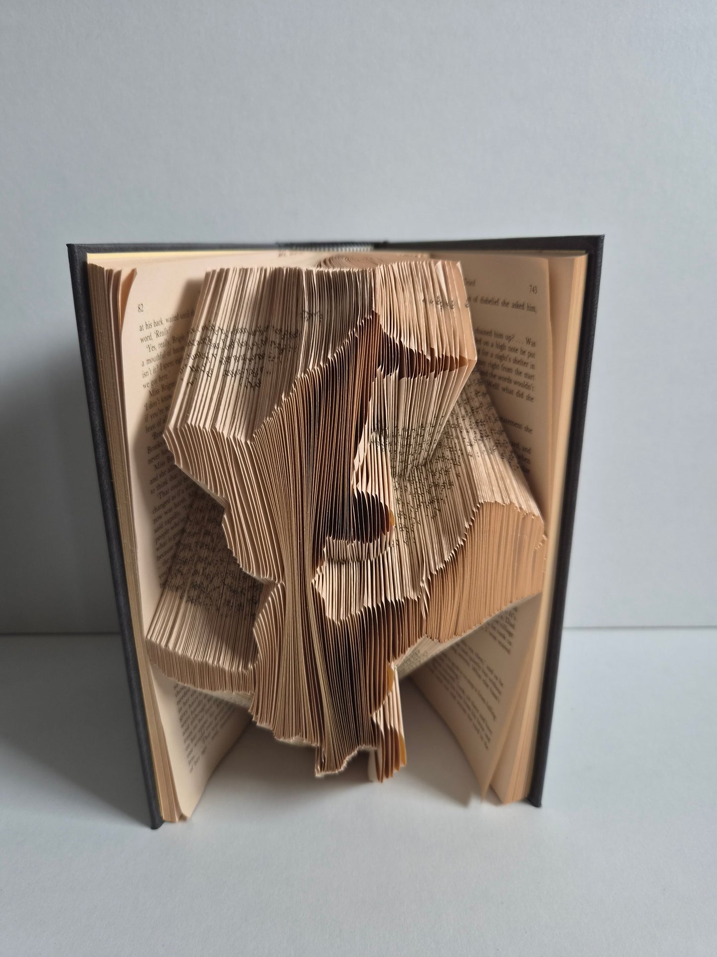 Folded Witch on a Broomstick Book Art