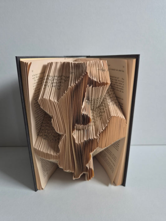 Folded Witch on a Broomstick Book Art
