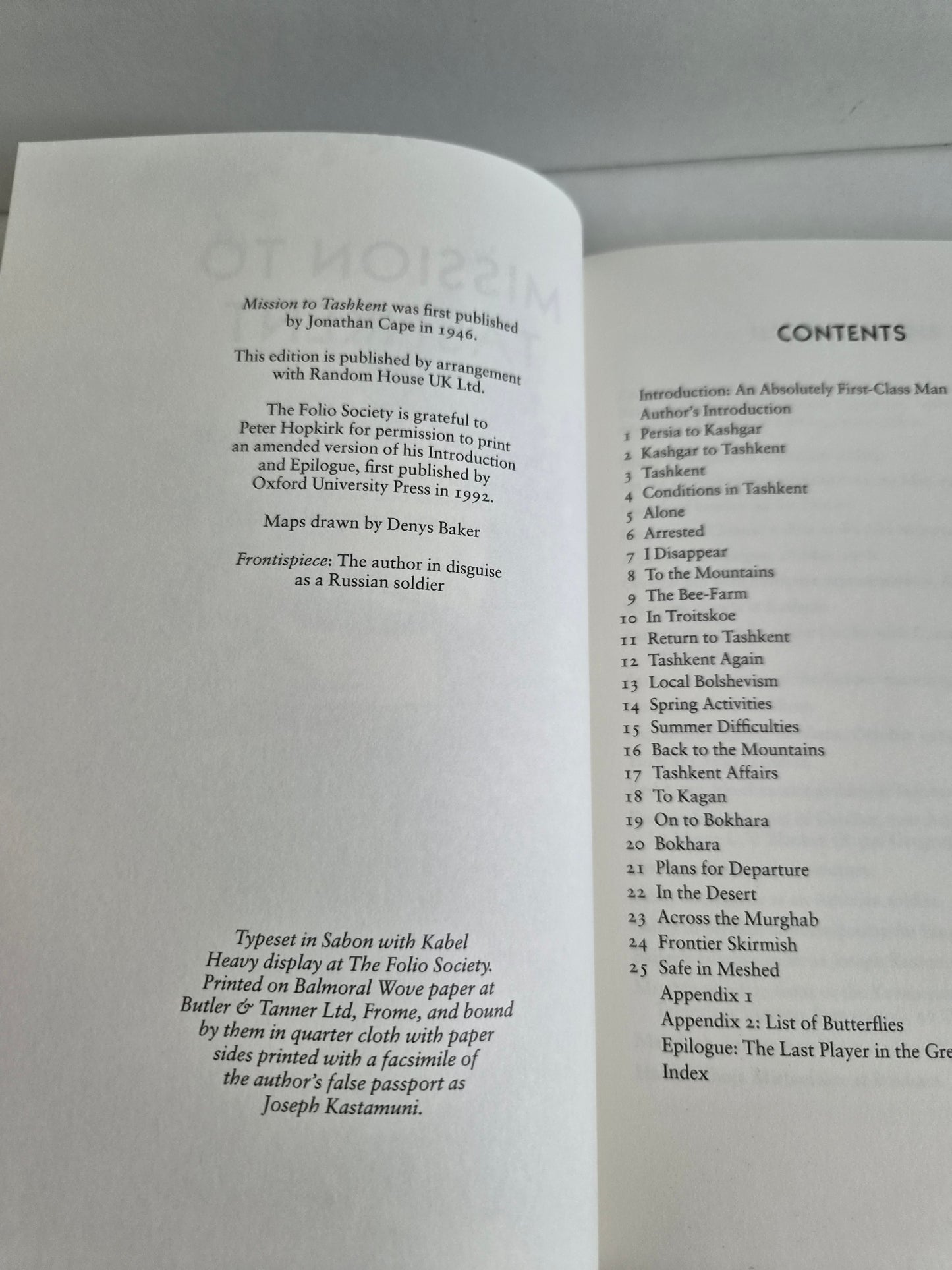 Mission to Tashkent by Lieutenant-Colonel F M Bailey (1999)