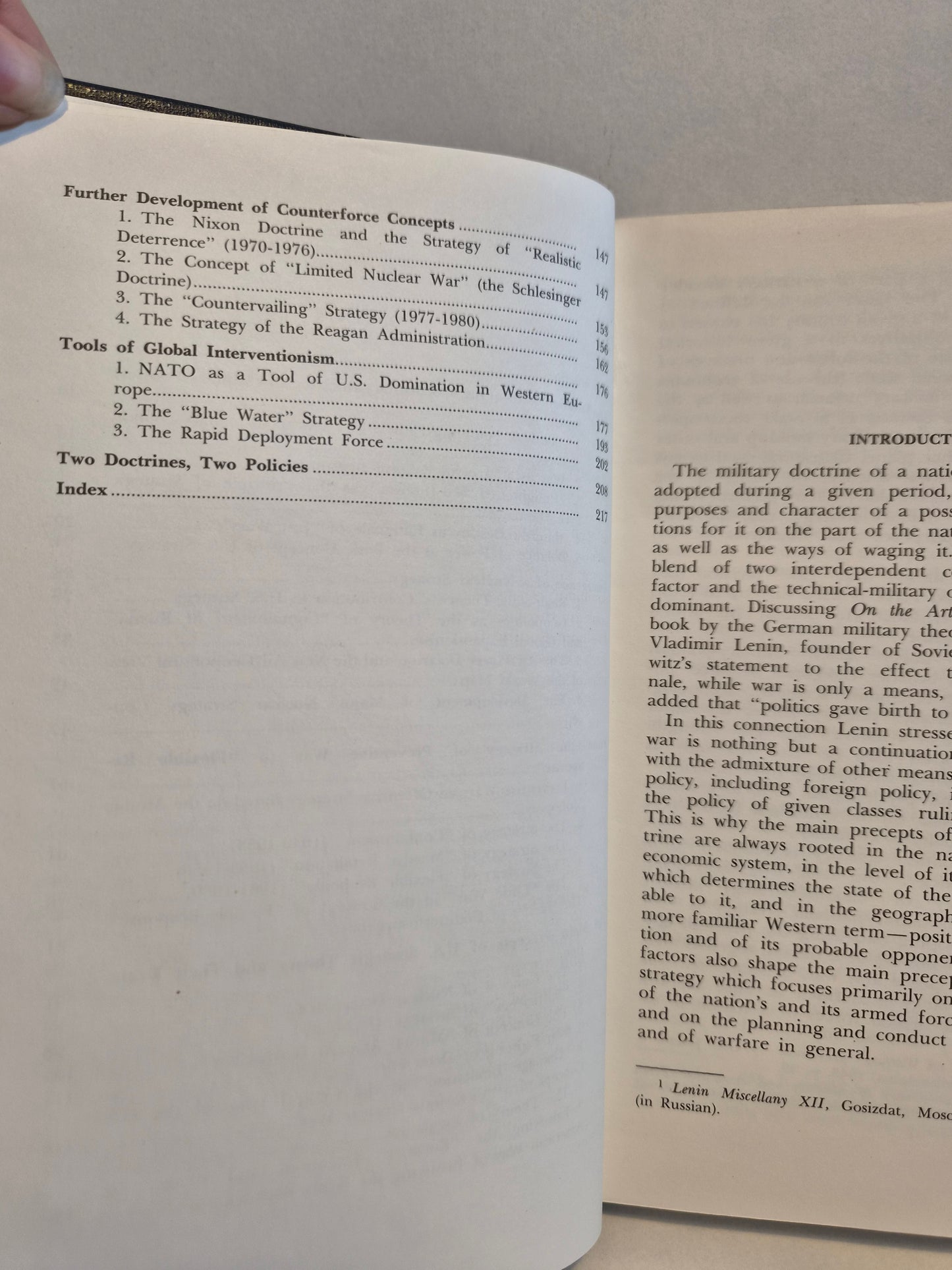 SIGNED -The U.S Military Doctrine by Genrikh Trofimenko