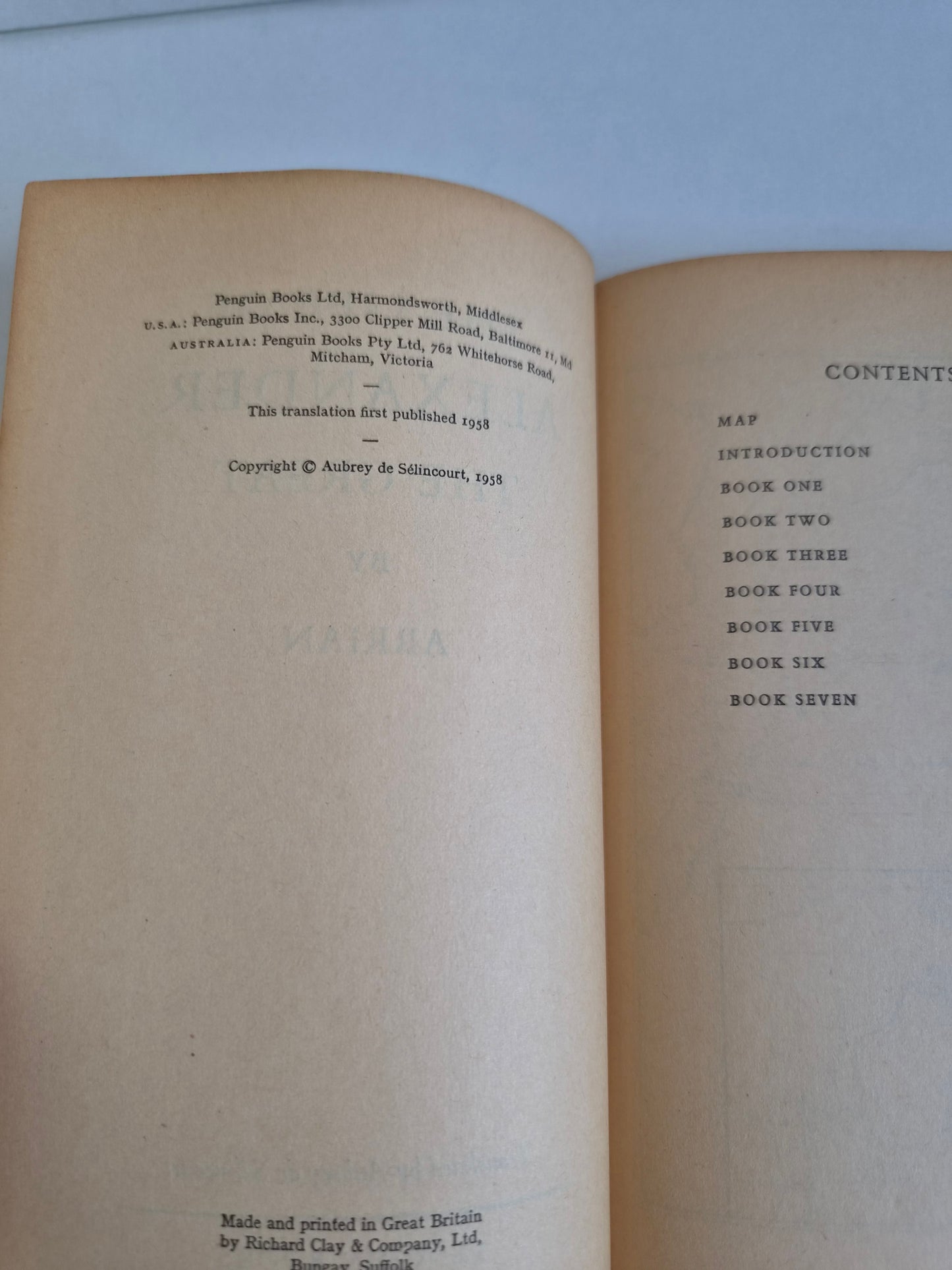 Arrian's Life of Alexander the Great (1958)