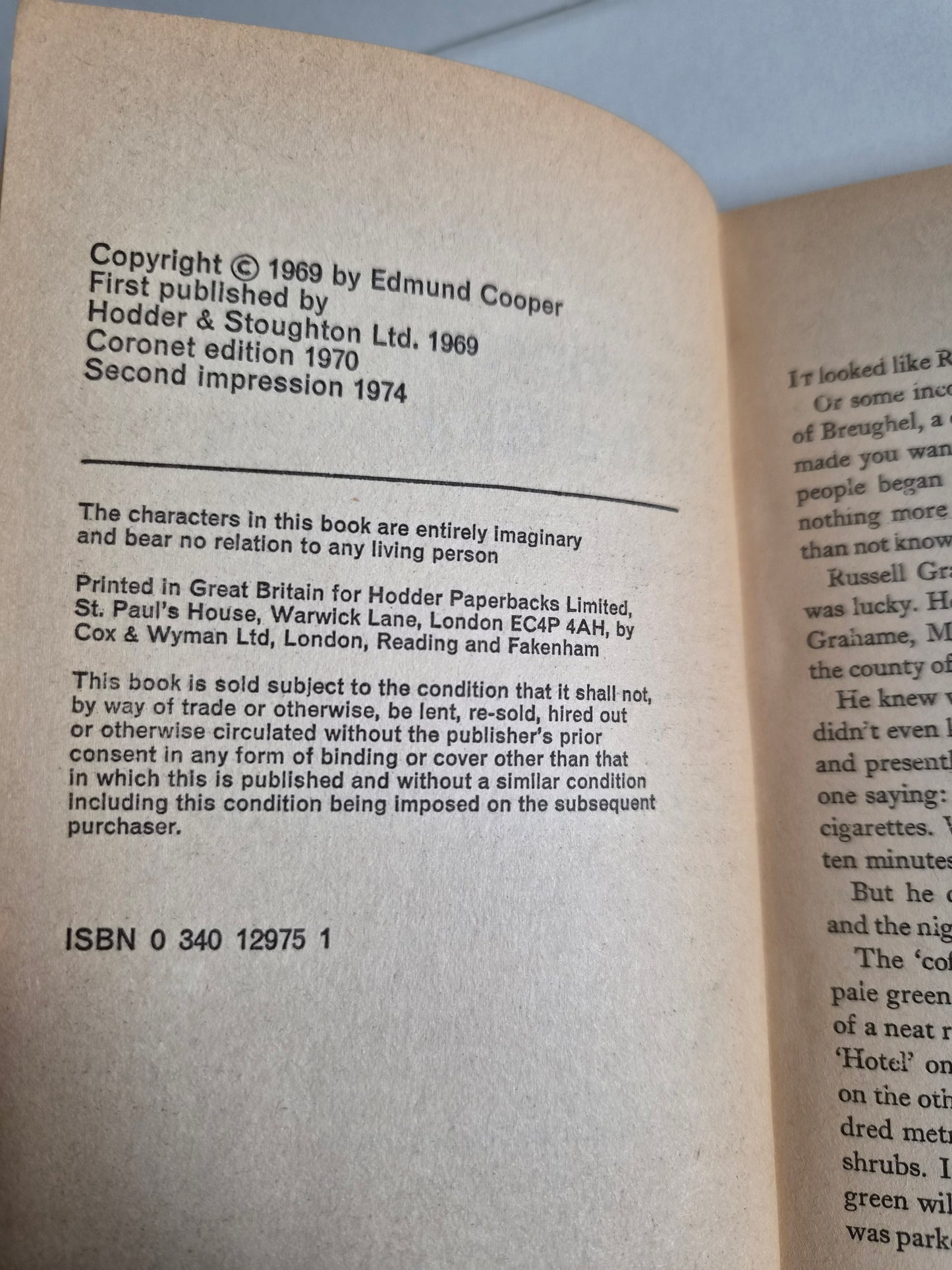 Sea-Horse in the Sky by Edmund Cooper (1974)