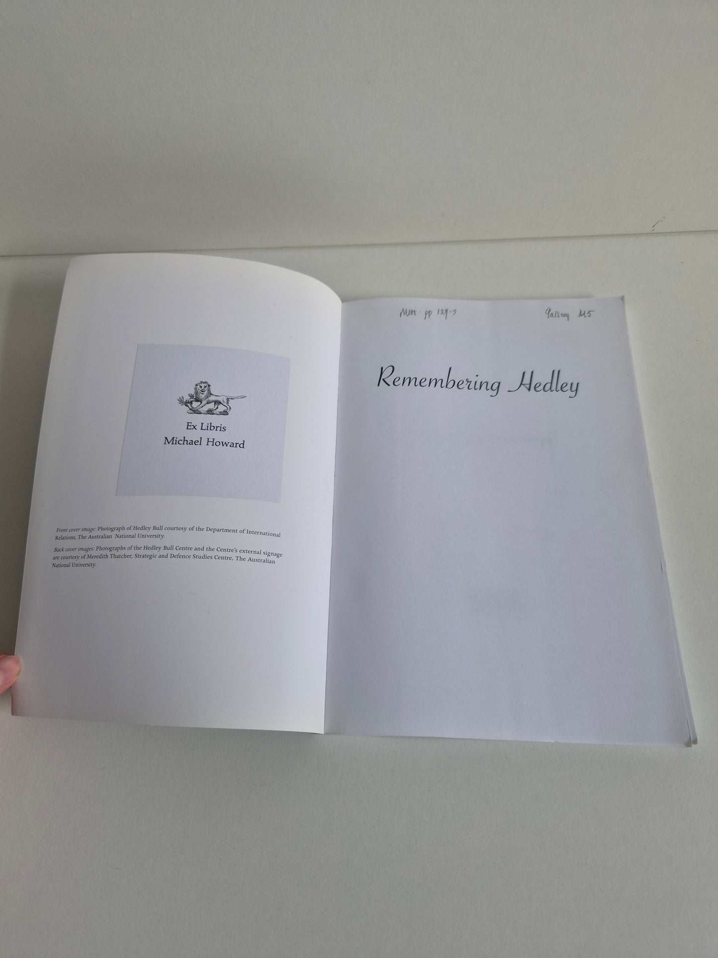 Remembering Hedley by C Bell and M Thatcher
