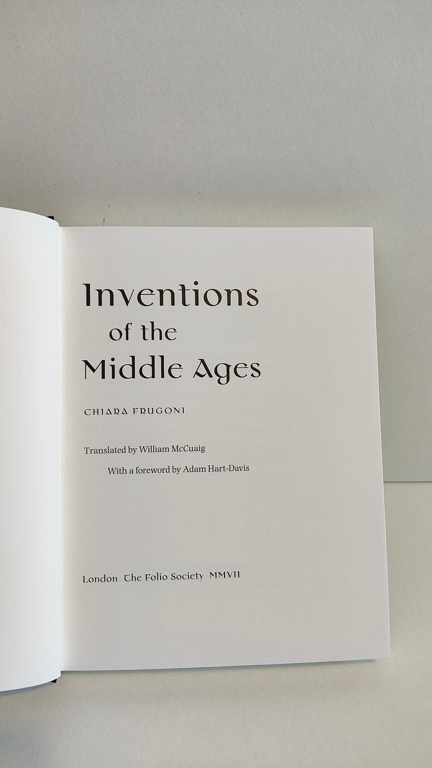 Inventions of the Middle ages by Chiara Frugoni (2009)