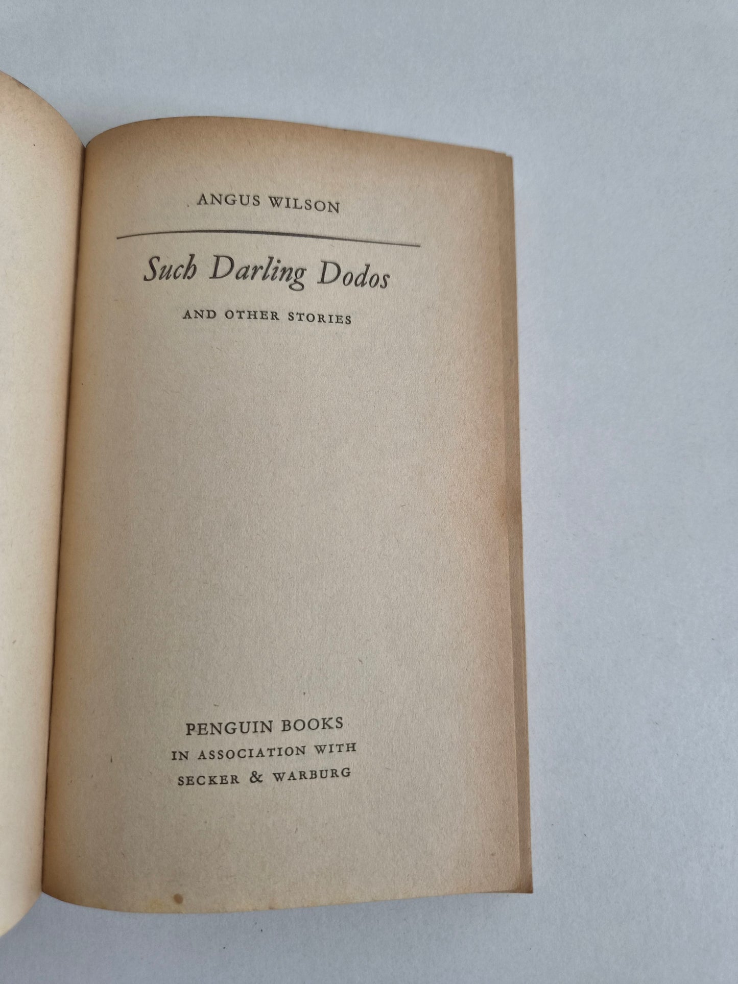 Such Darling Dodos by Angus Wilson (1960)