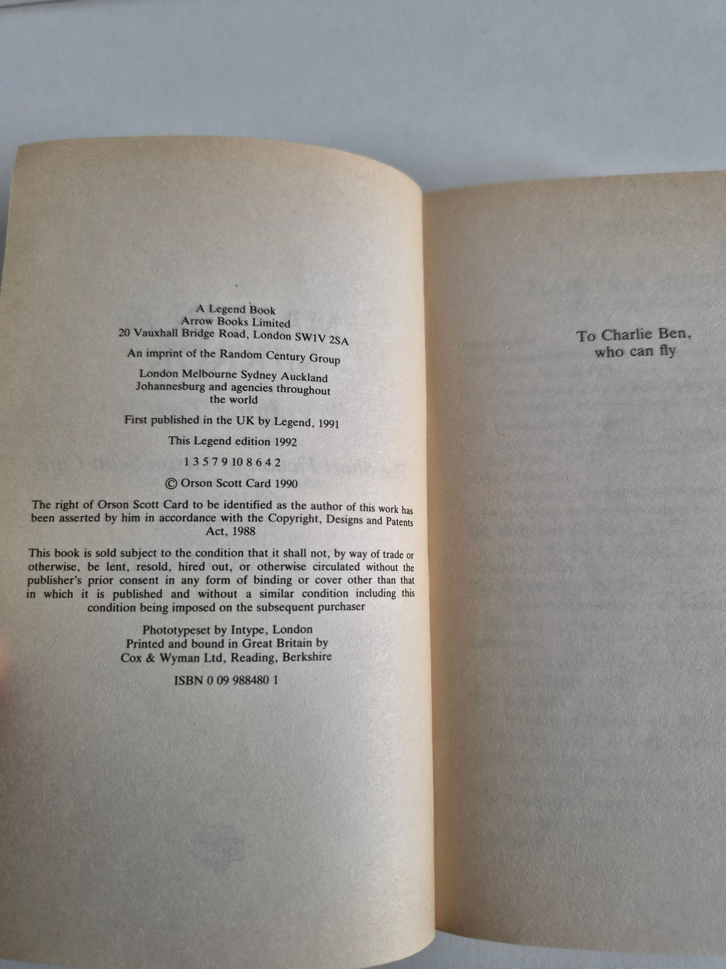 Maps in a Mirror Vol 2 by Orson Scott Card (1991)
