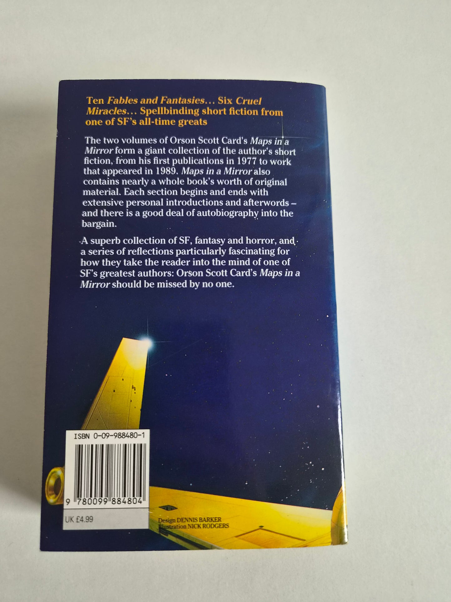 Maps in a Mirror Vol 2 by Orson Scott Card (1991)