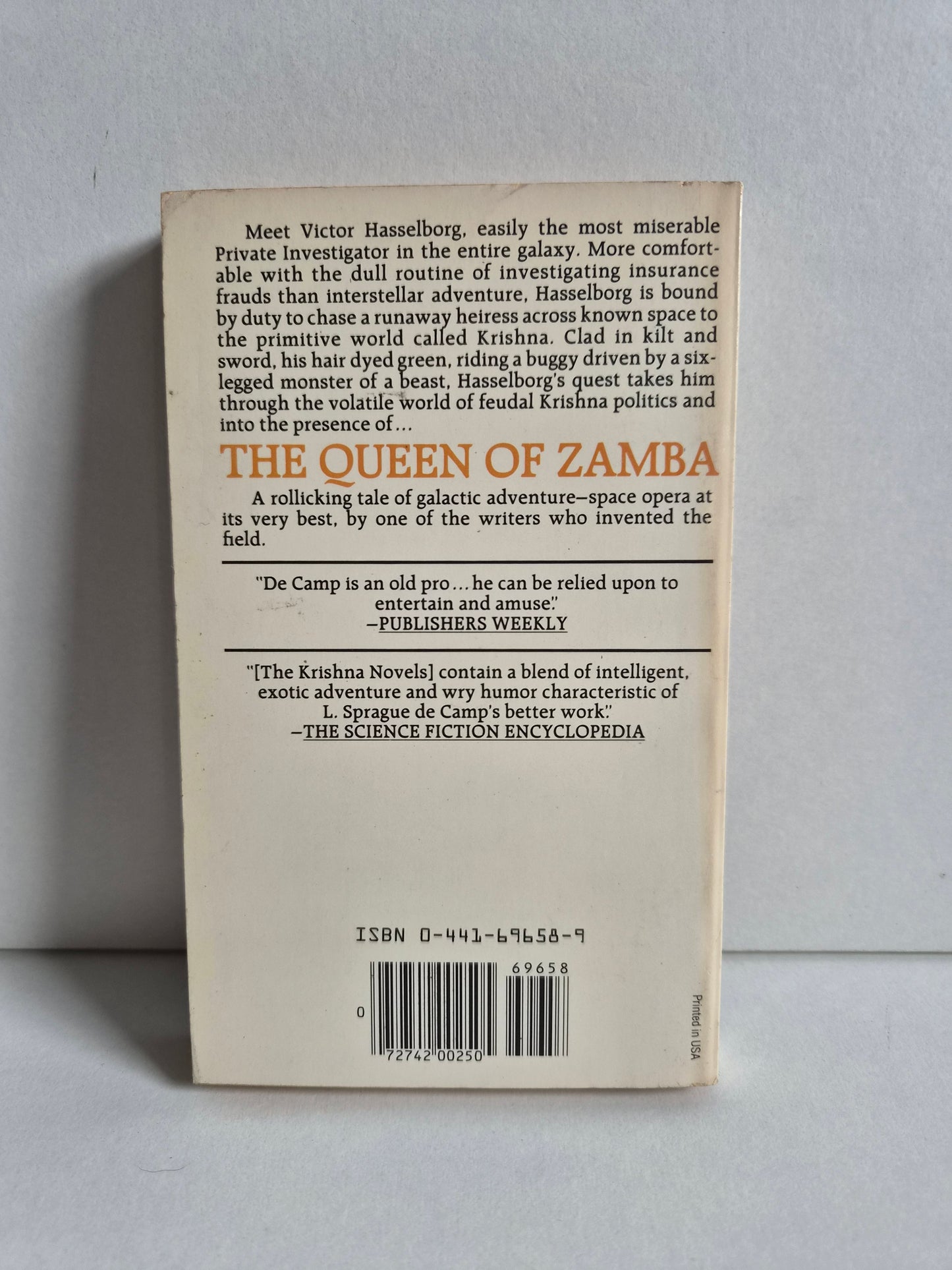 Queen of Zamba by L. Sprague De Camp (1982)