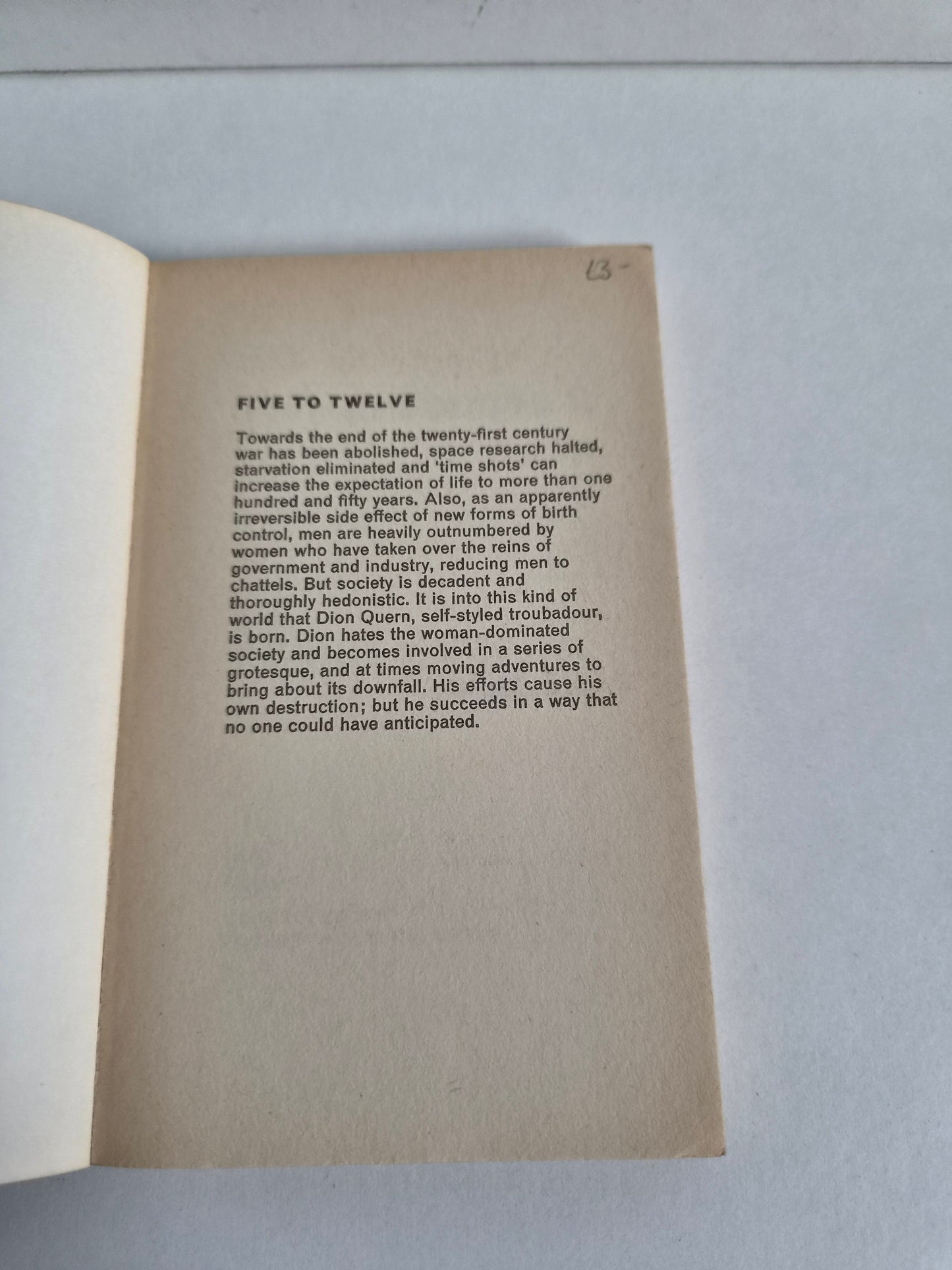 Five to Twelve by Edmund Cooper (1974)