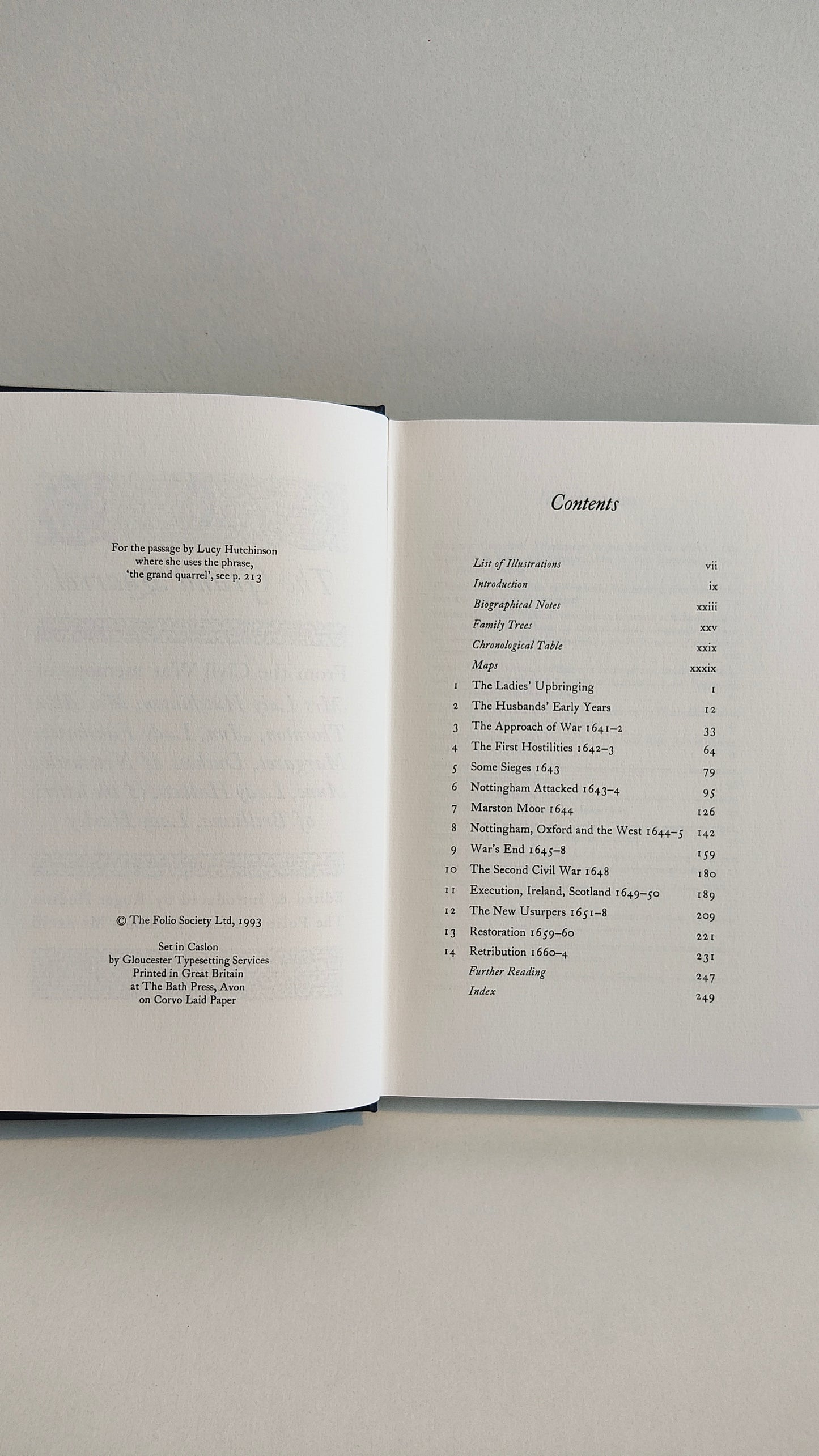 The Grand Quarrel by Roger Hudson (1993) Folio Society