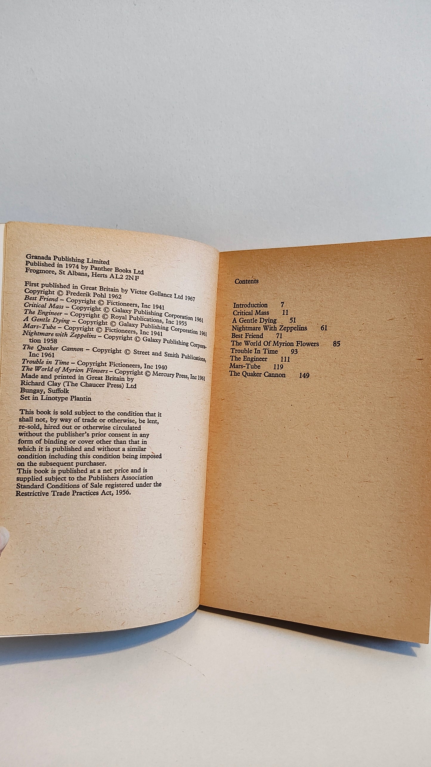The wonder Effect by Frederik Pohl & C M Kornbluth (1974) Panther Science Fiction