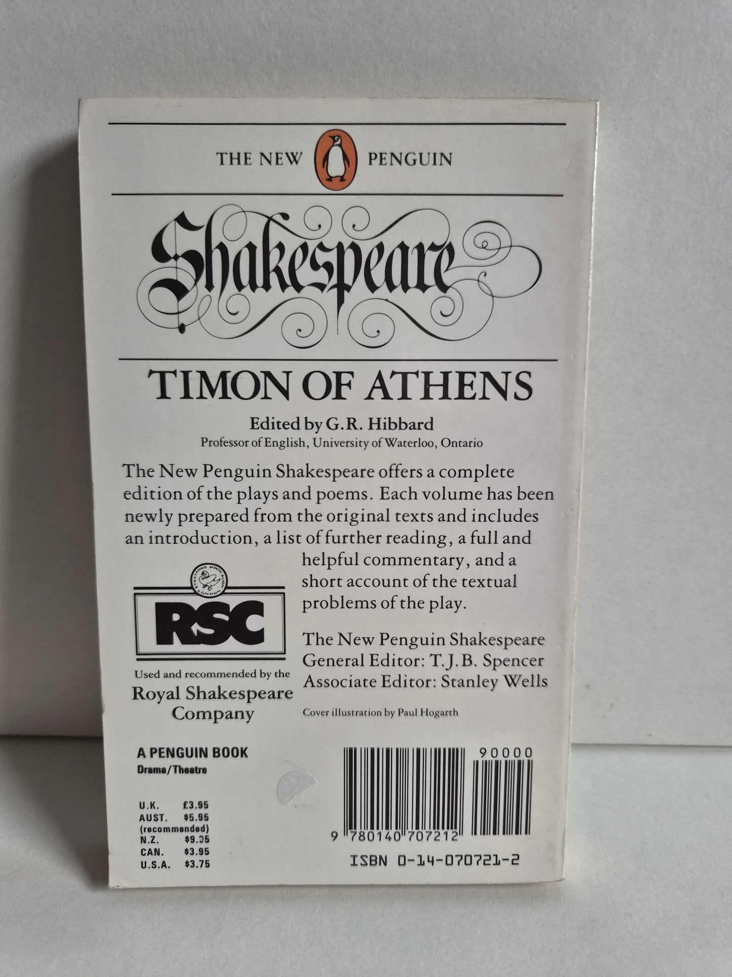 Timon of Athens by William Shakespeare (1986)
