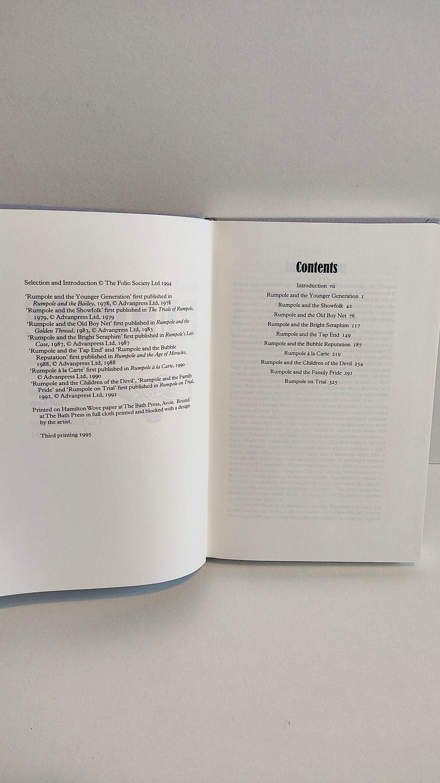 Rumpole by John Mortimer (1994) Folio Society
