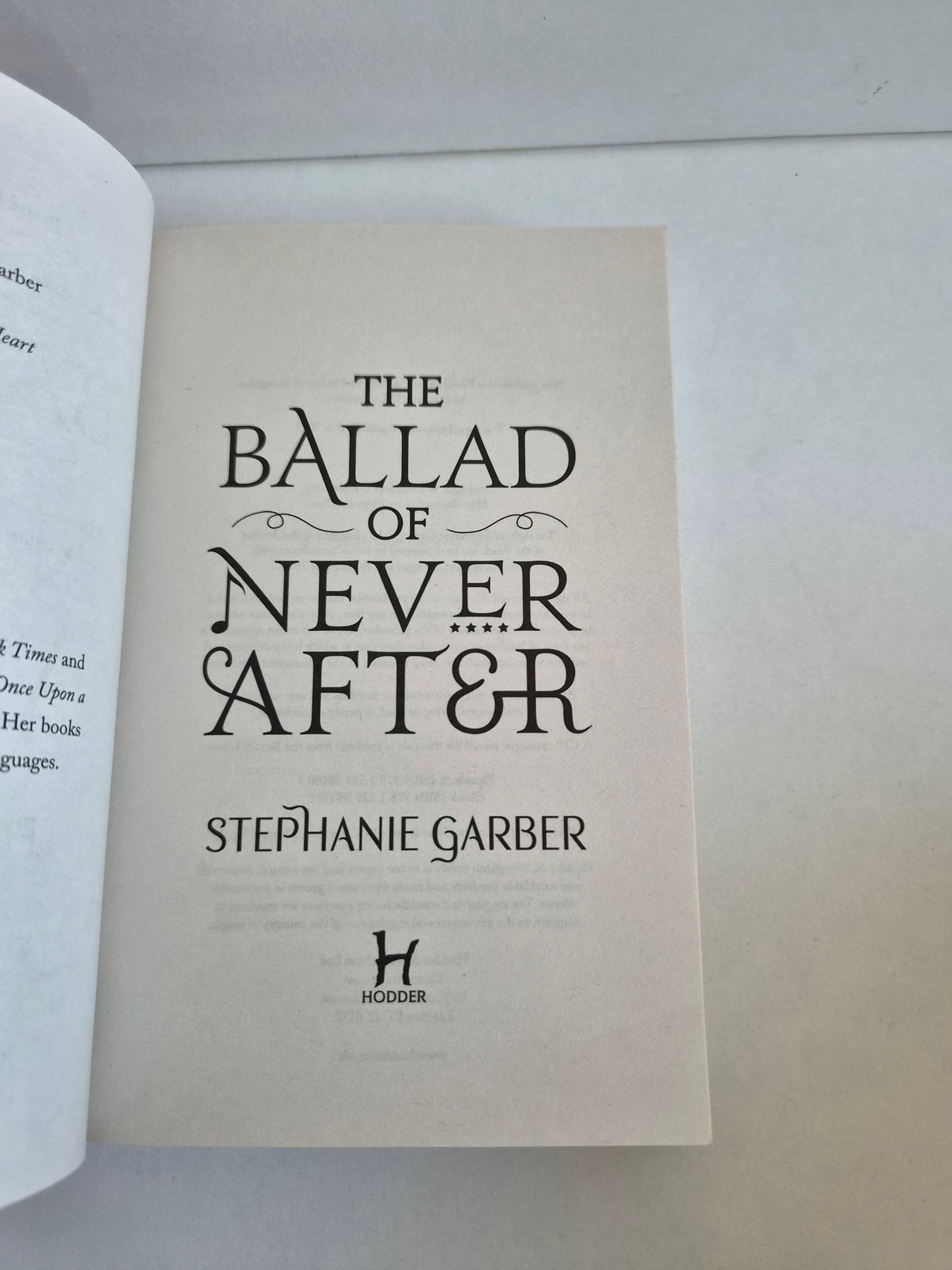 The Ballad of Never After by Stephanie Garber (2023)