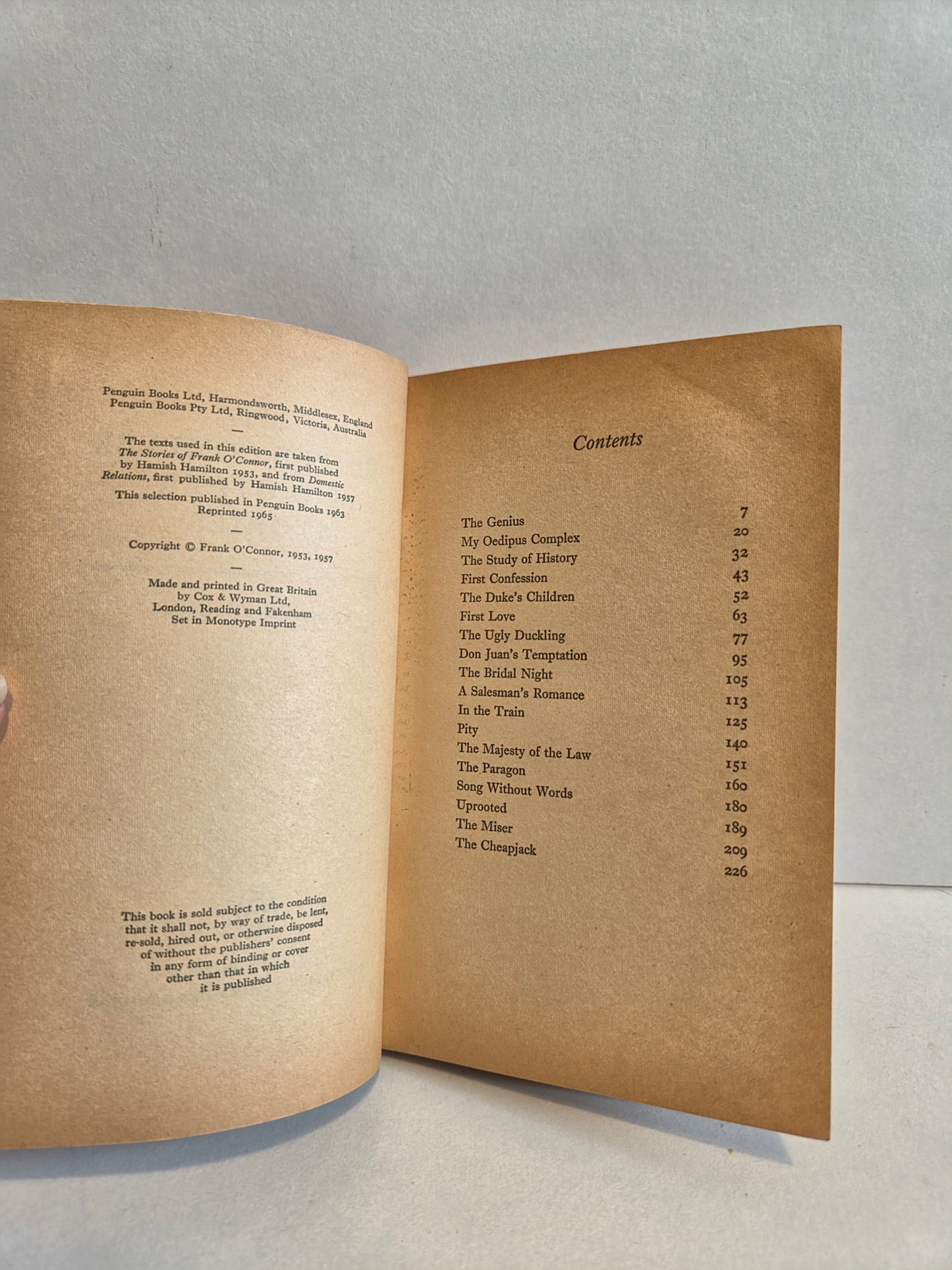 My Oedipus Complex and Other Stories by Frank O'Connor (1965)