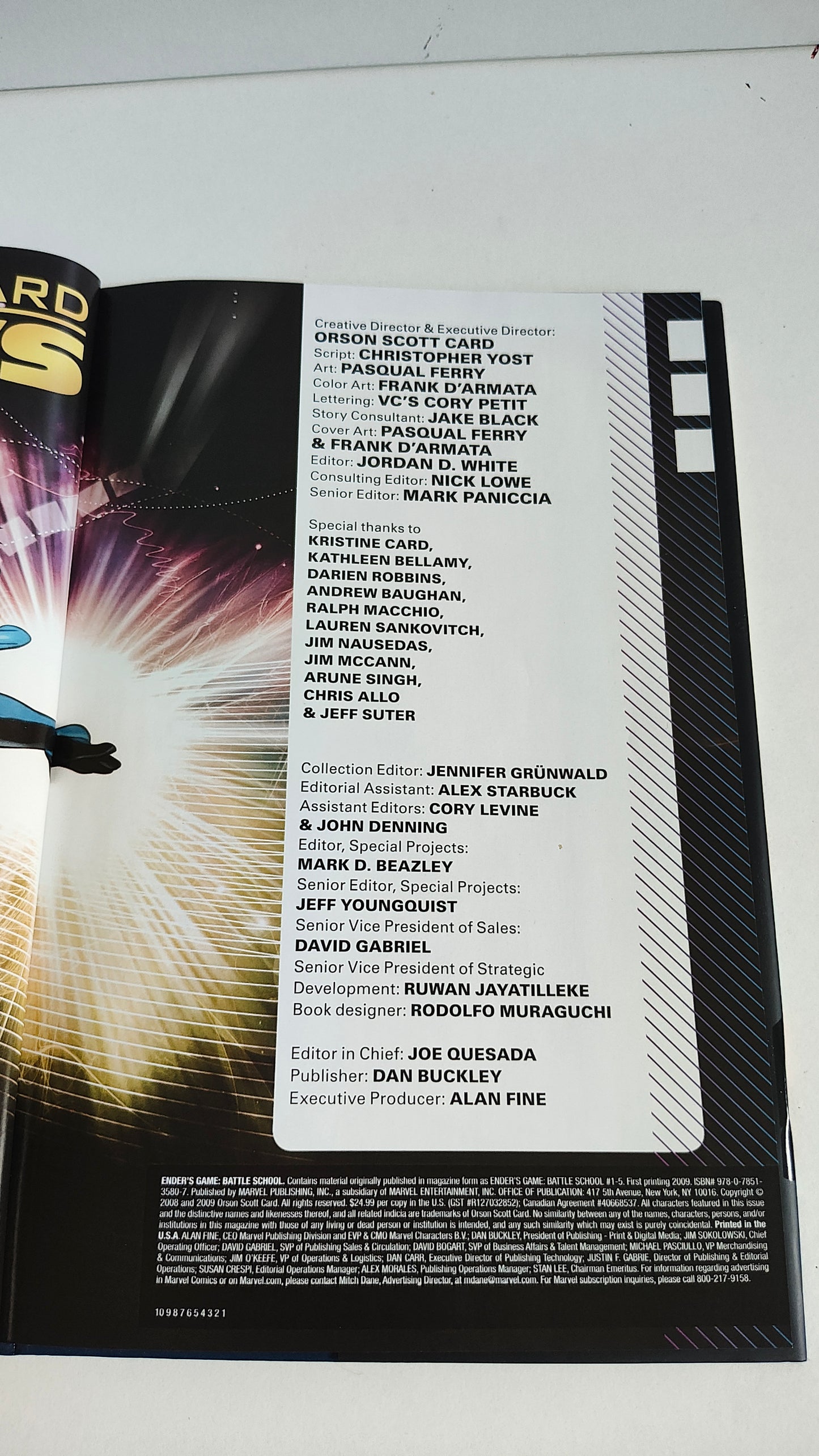 Ender's Game Battle School Orson Scott Card Marvel (2009)