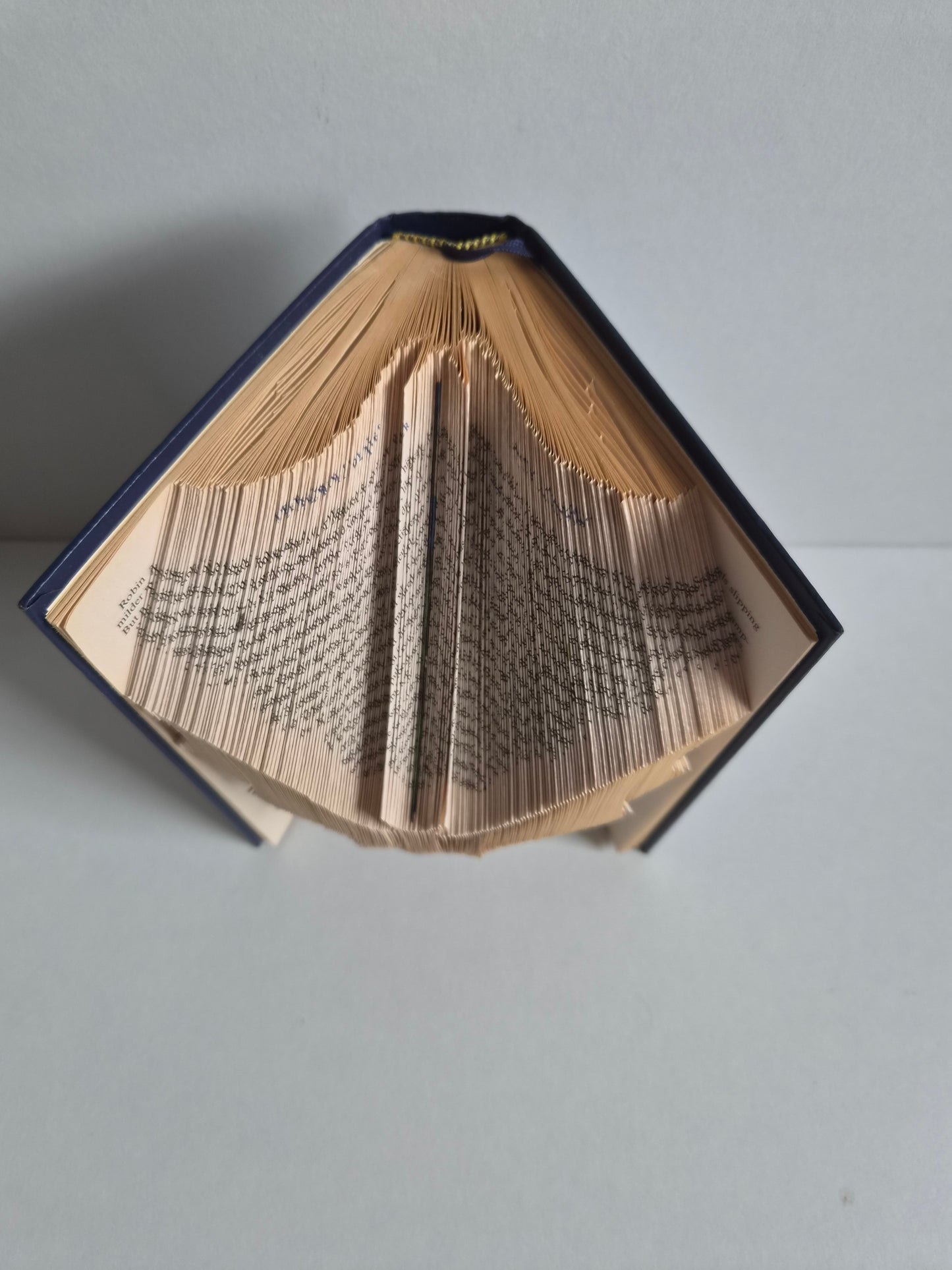 Folded Book Art Bat (Blue Cover)
