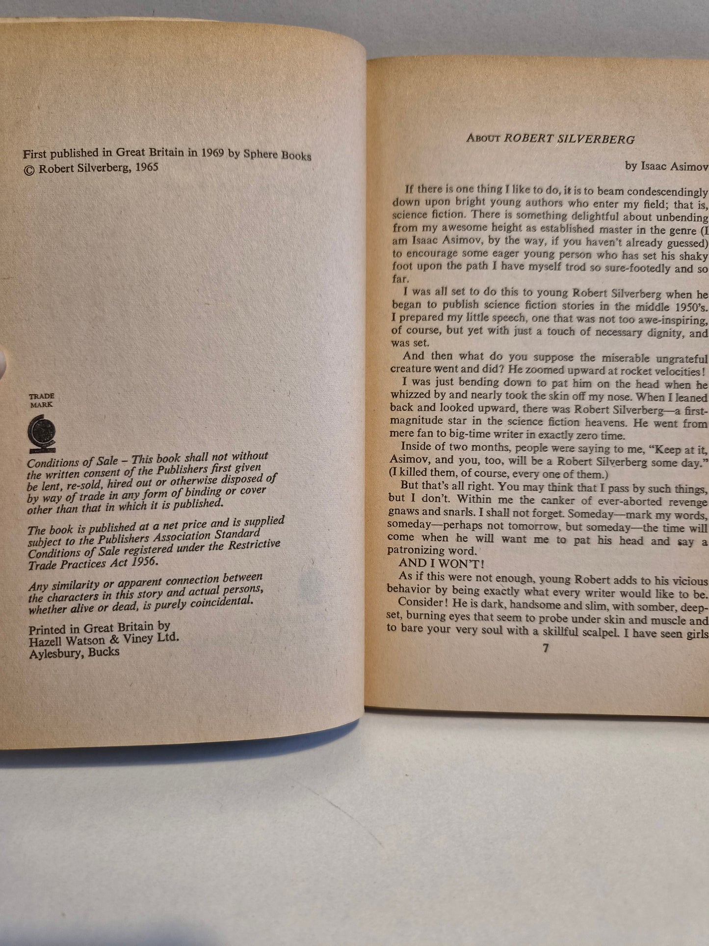 To Worlds Beyond by Robert Silverberg (1969)