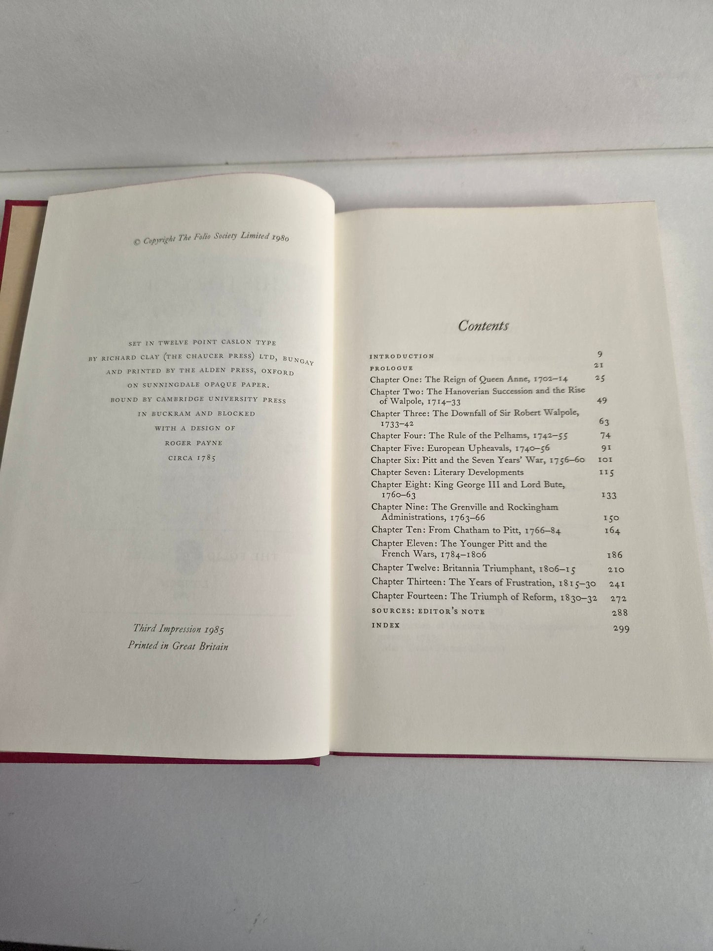The History of England in the Eighteenth Century by Thomas Babington Macaulay (1980)