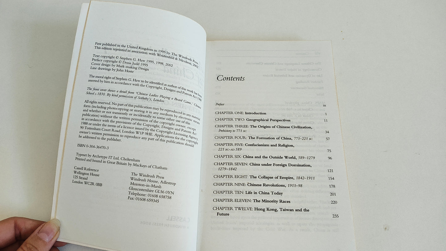 A Traveller's History of China by Stephen G Haw (2002)