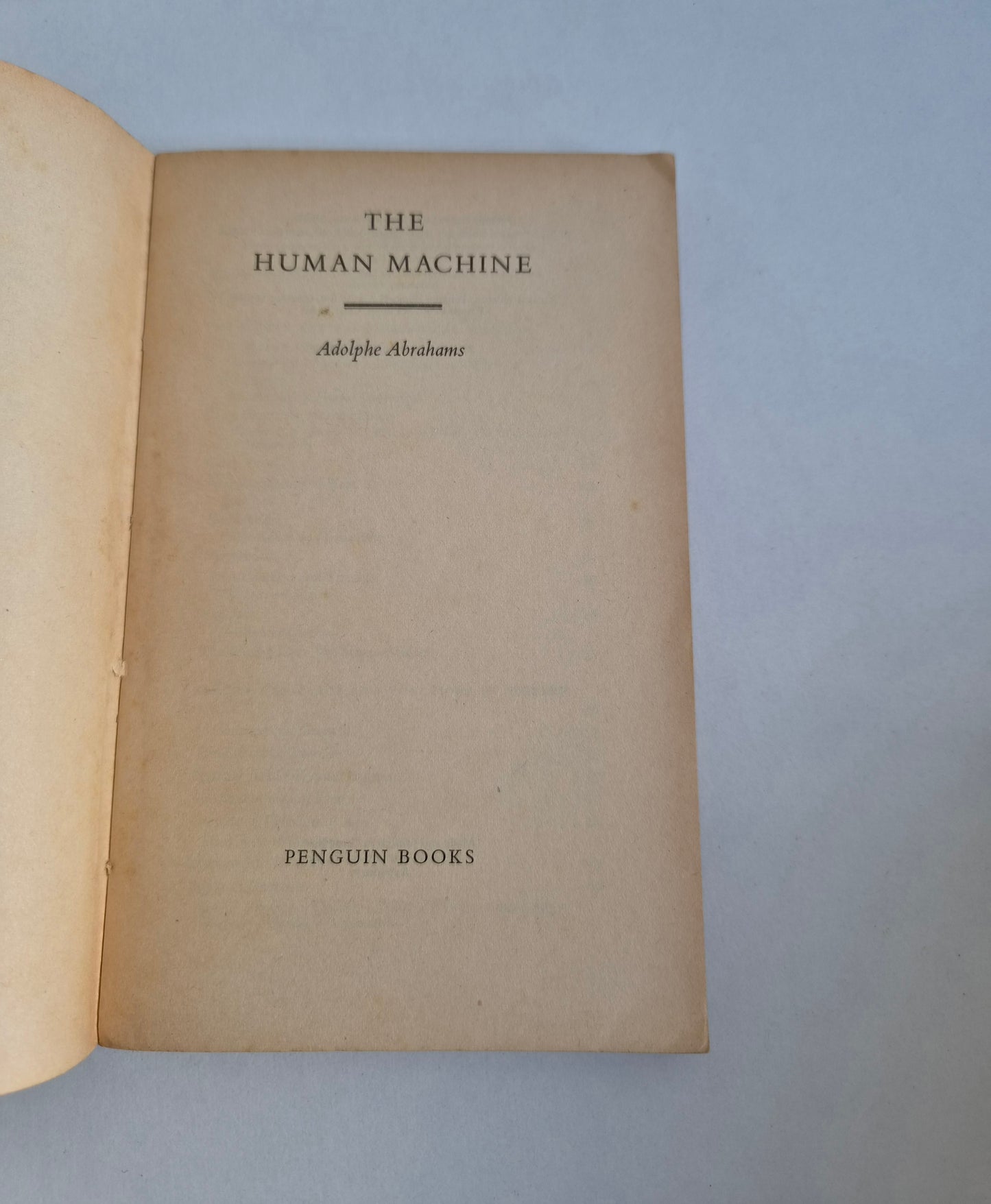 The Human Machine by Sir Adolphe Abrahams (1956)