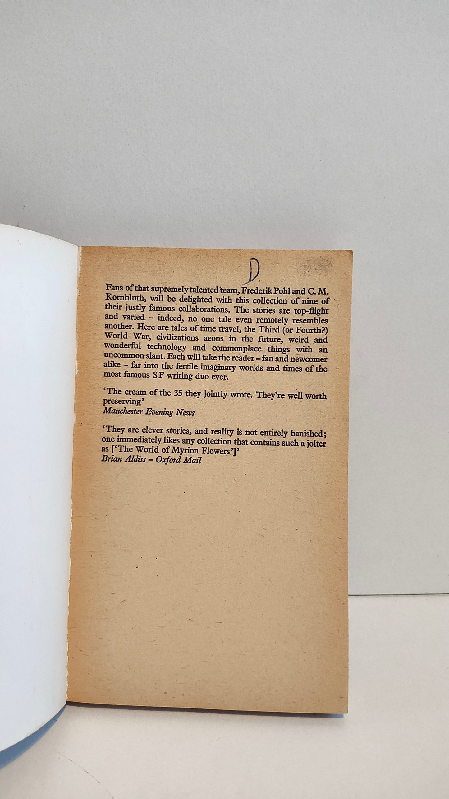 The wonder Effect by Frederik Pohl & C M Kornbluth (1974) Panther Science Fiction