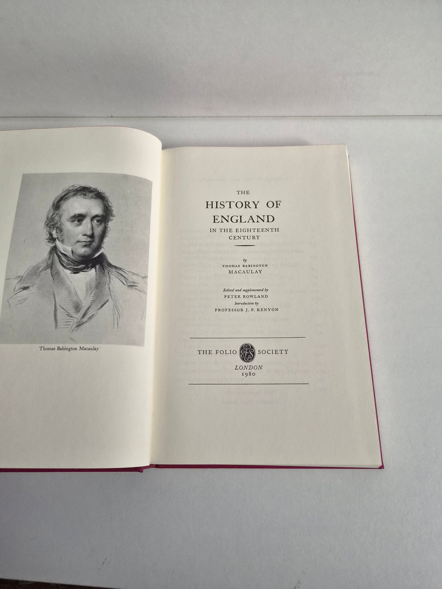 The History of England in the Eighteenth Century by Thomas Babington Macaulay (1980)