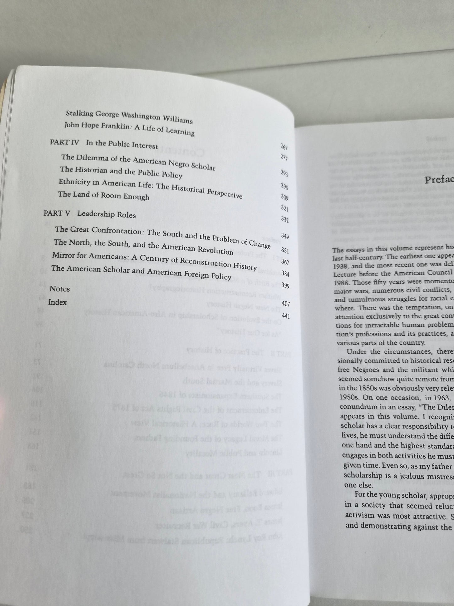 Race and History: Selected Essays, 1938-88 by John Hope Franklin