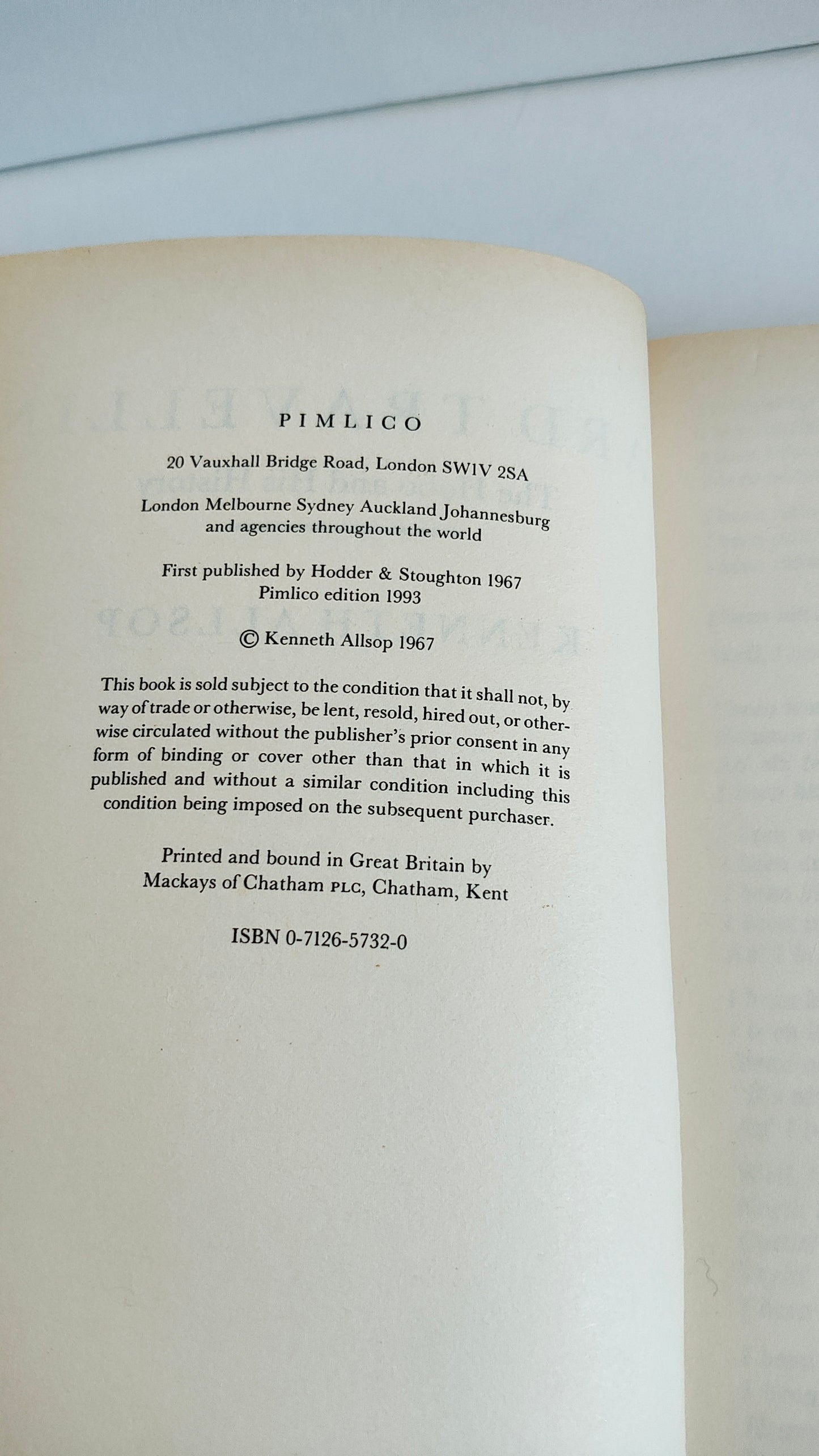 Hard Travellin' by Kenneth Allsop (1993)