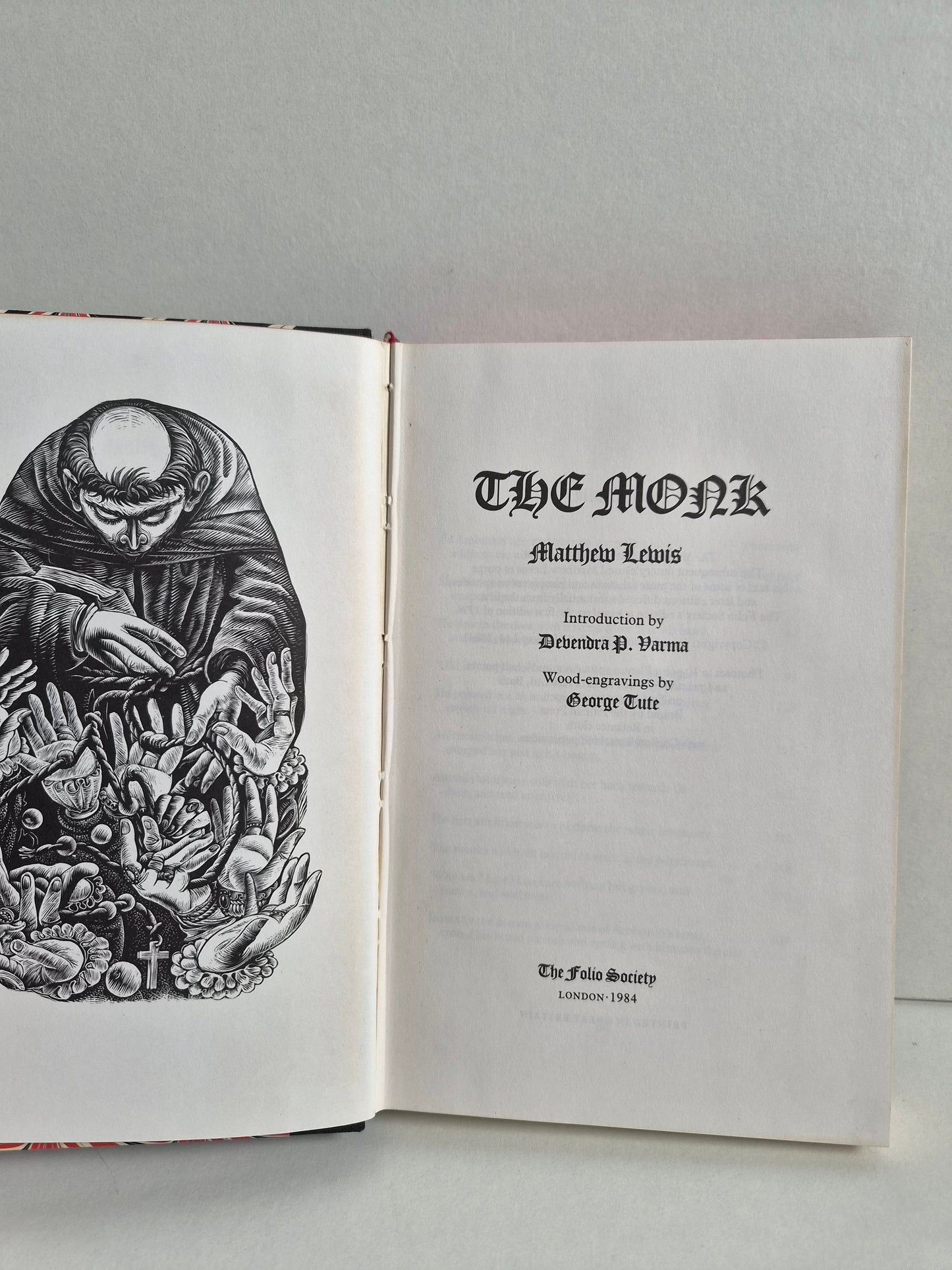 The Monk Matthew Lewis (1984) Folio Society