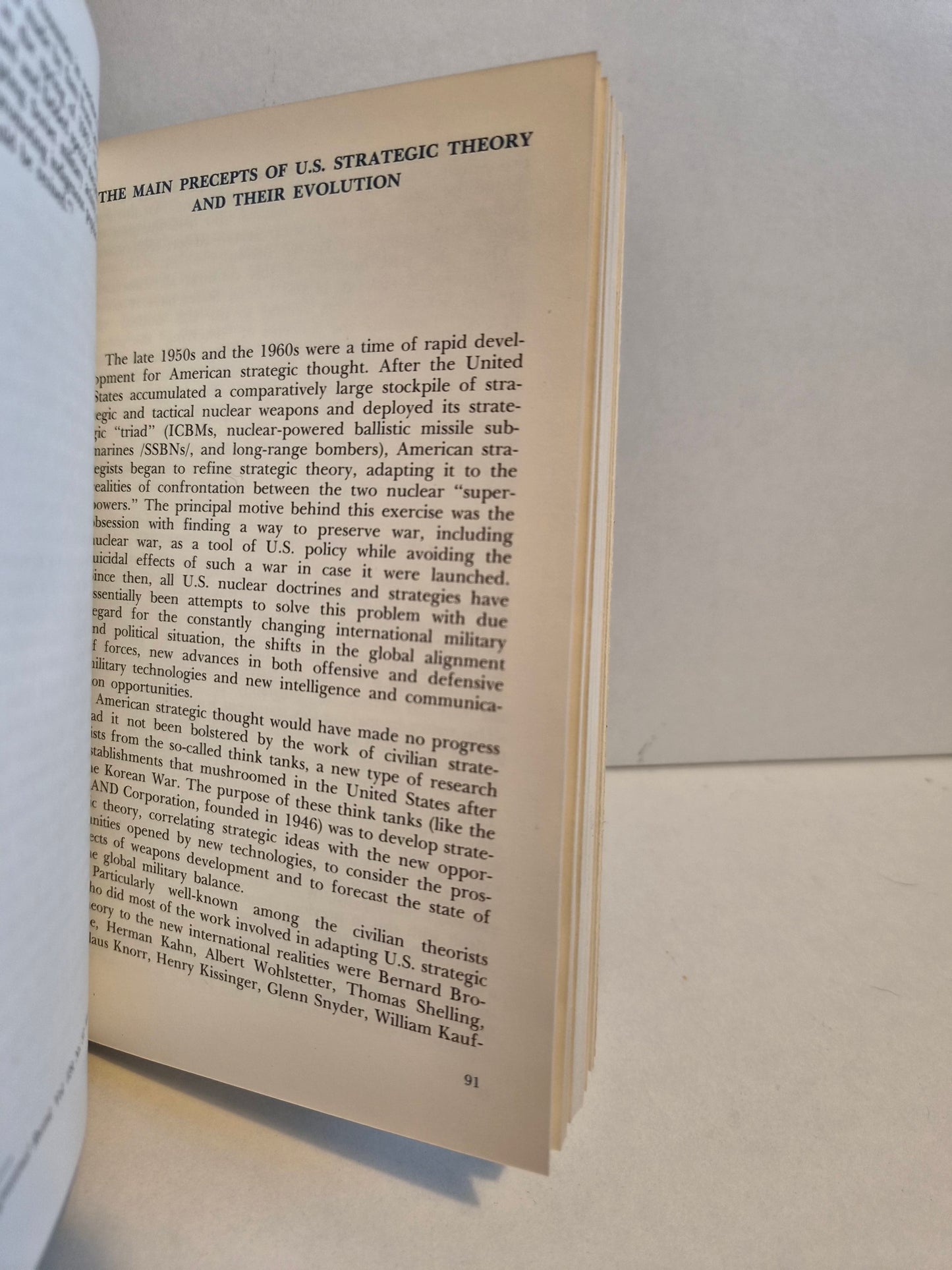 SIGNED -The U.S Military Doctrine by Genrikh Trofimenko