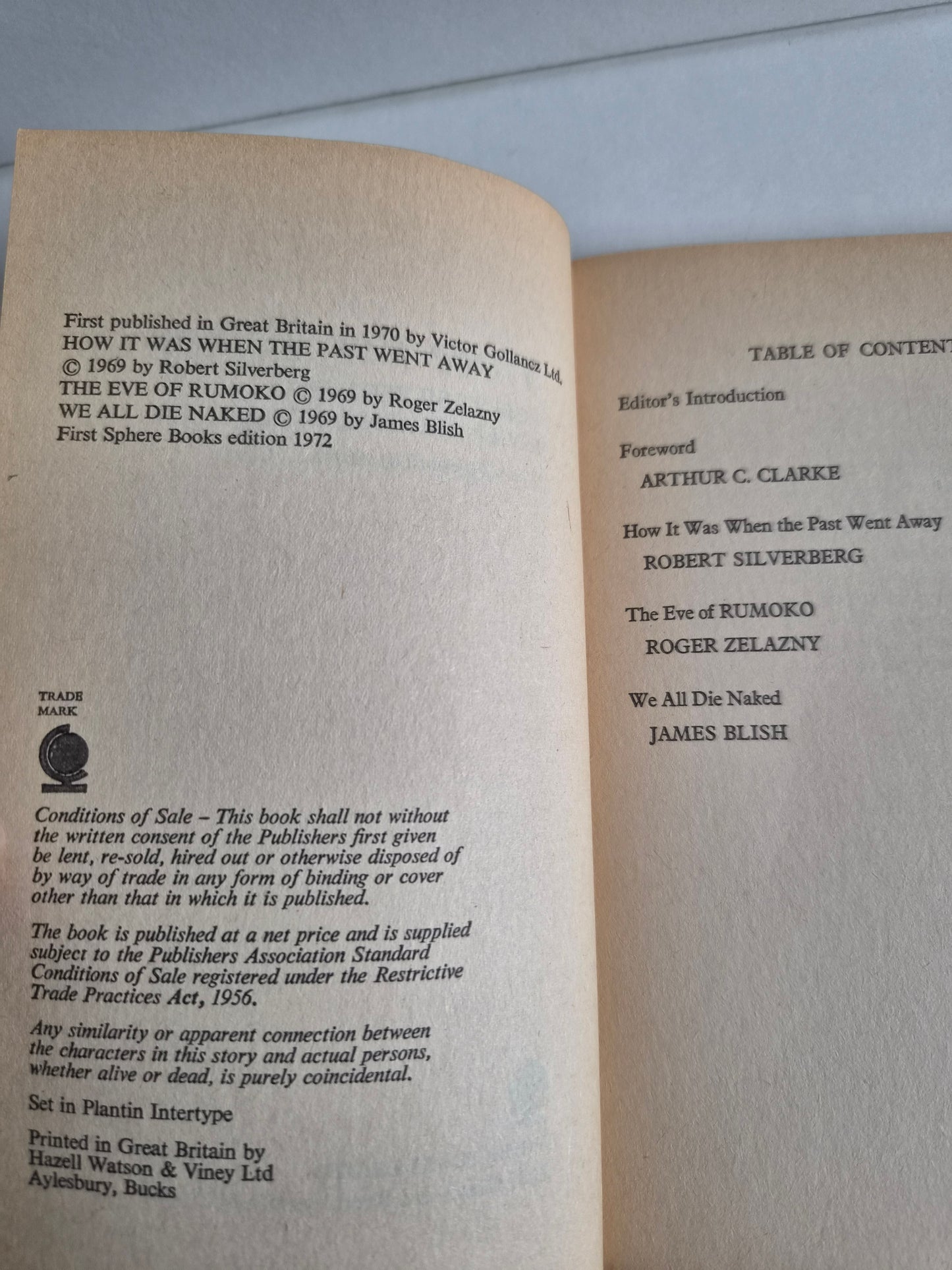 3 From Tomorrow edited by Arthur C Clarke (1972)