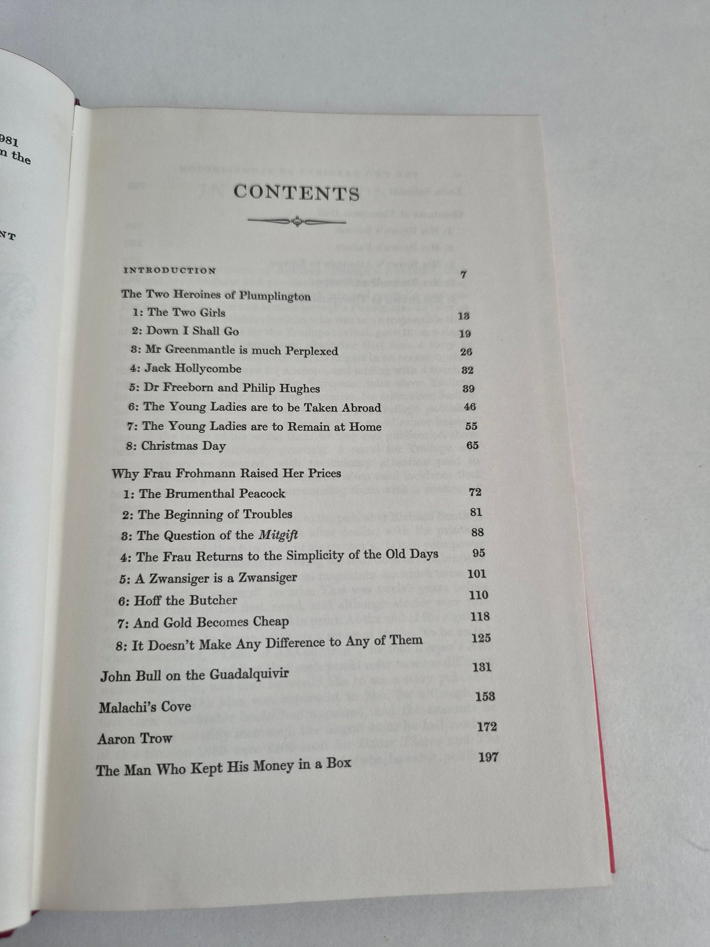 The Two Heroines of Plumlington and Other Stories by Anthony Trollope (1981)