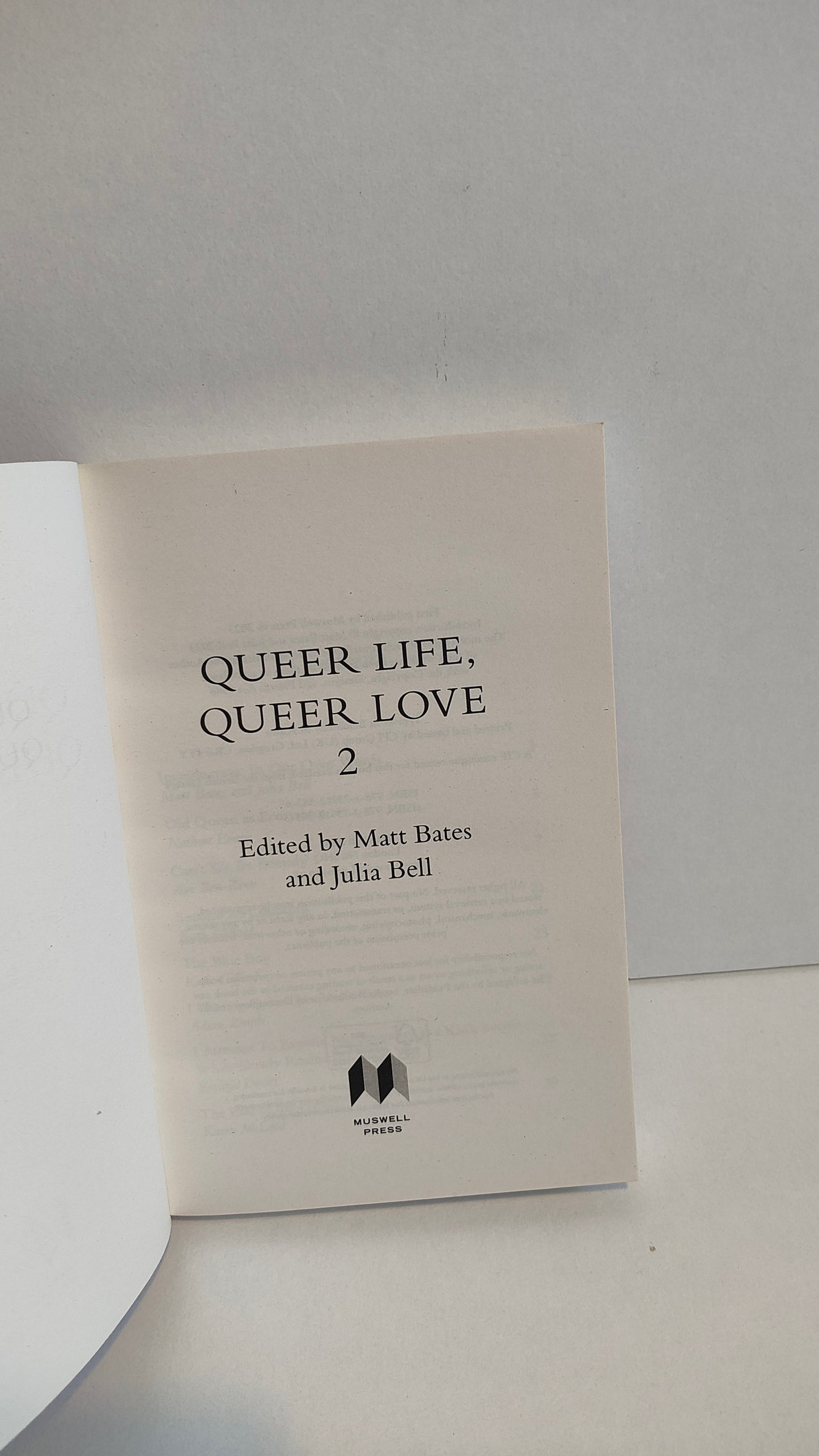Queer Life, Queer Love 2: The Second Anthology edited by Matt Bates (2023)