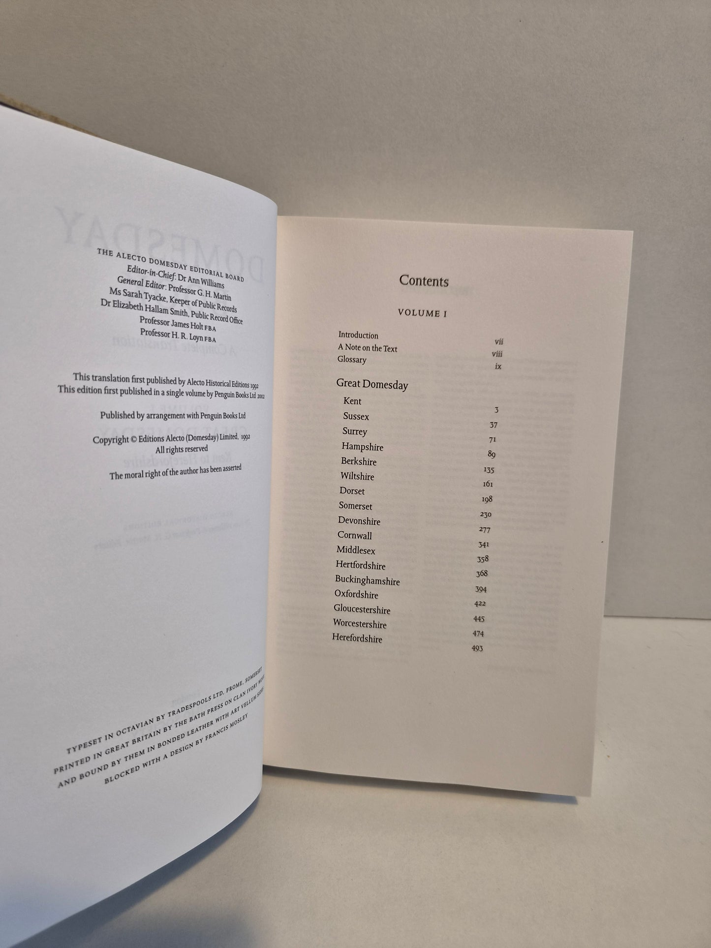 Domesday Book 3 Volume Set ( 2003)
