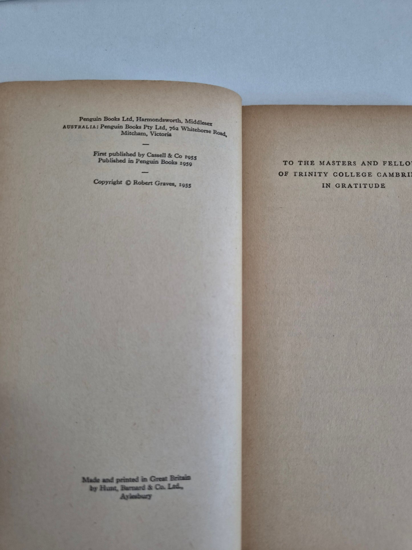 The Crowning Privilege by Robert Graves (1959)
