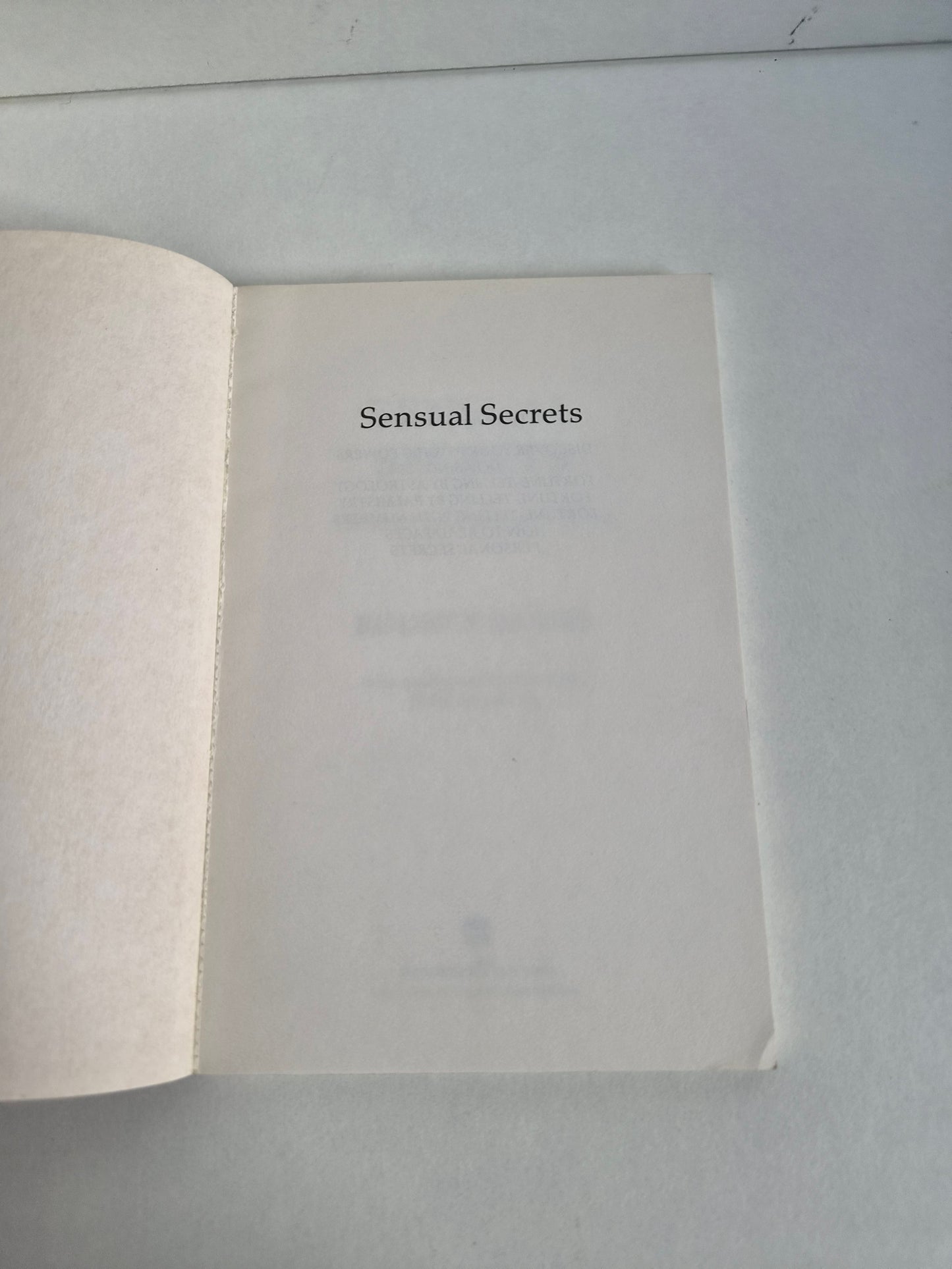 Sensual Secrets by Rodney Davies (1992)