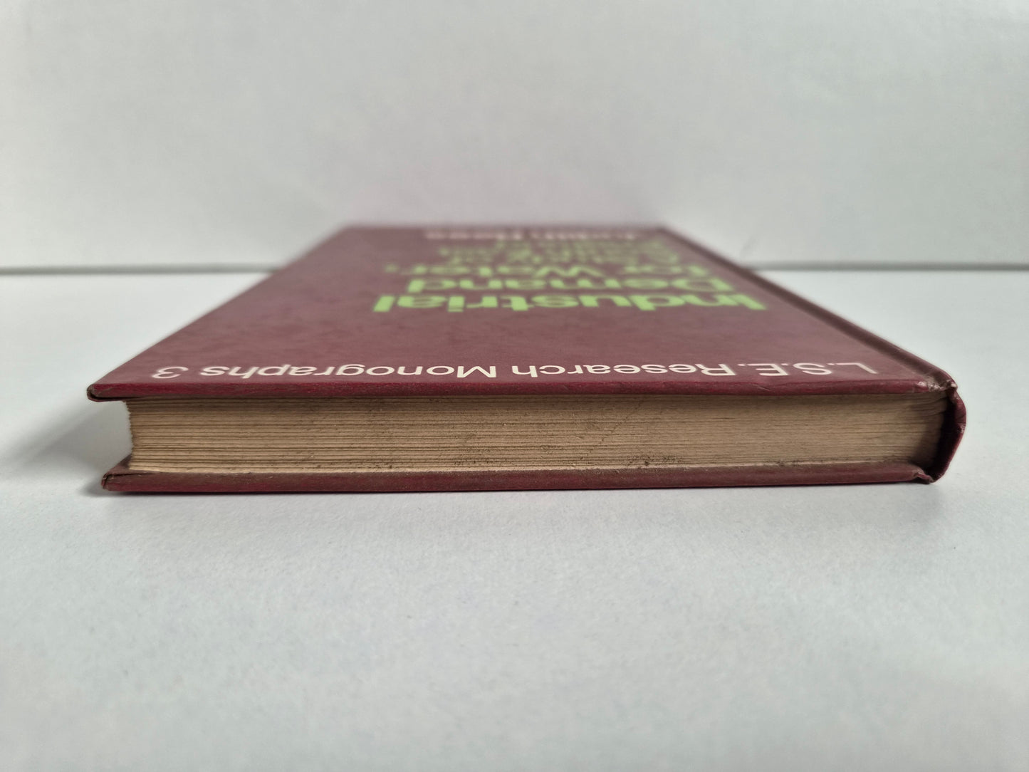 Industrial Demand for Water: A Study of South East England by J Rees (1969)