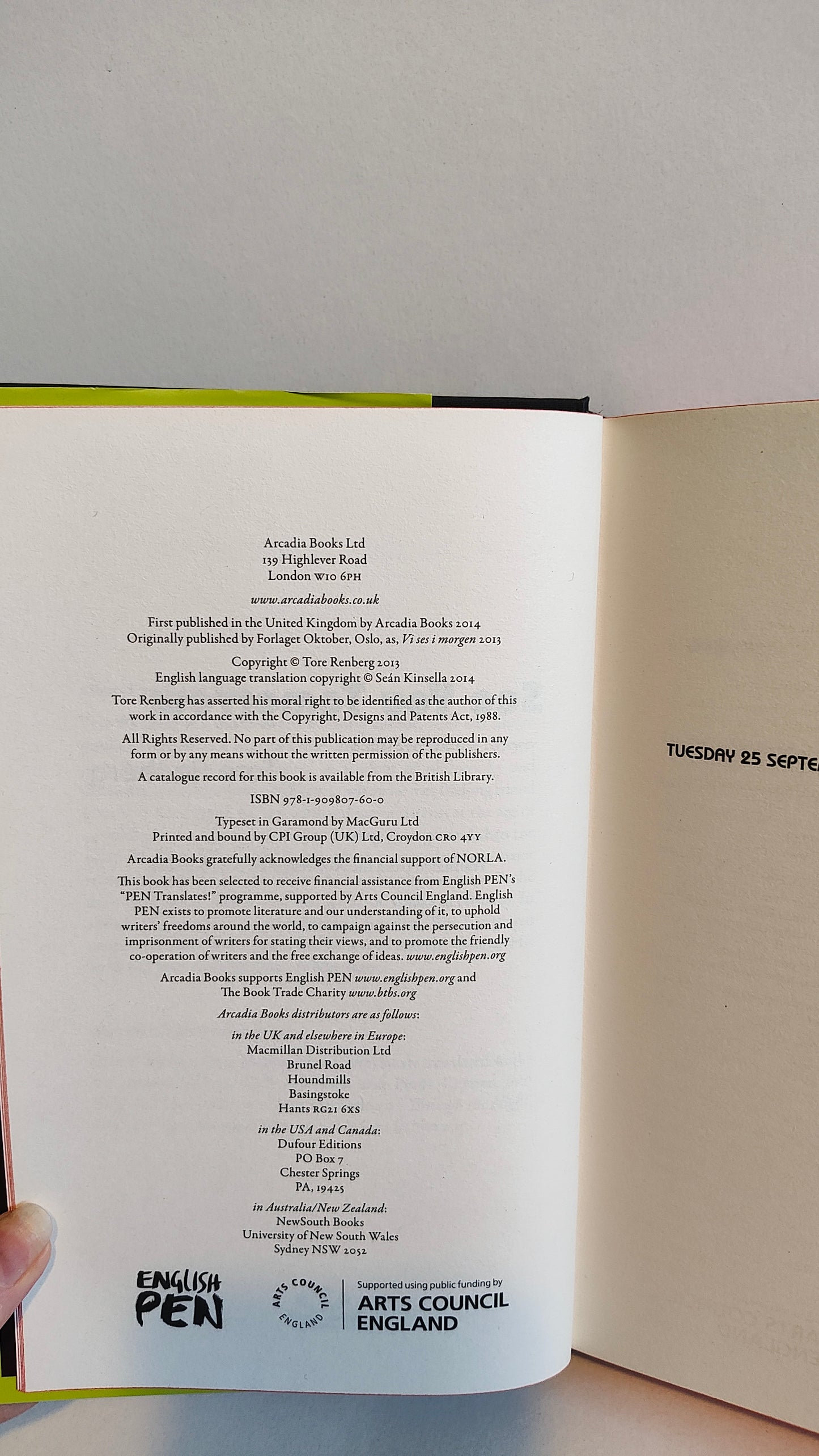 See You Tomorrow by Tore Renberg (2013)