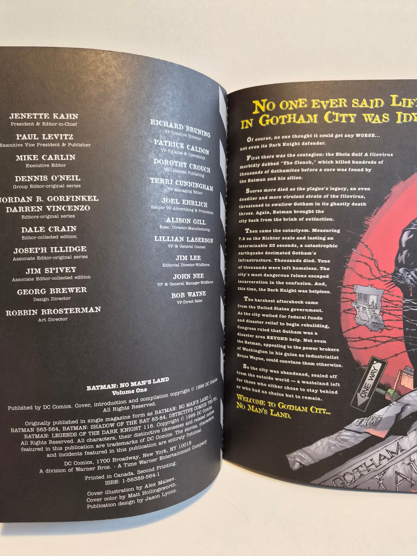 Batman No Man's Land Volume One by Bob Gale (1999) DC Comics