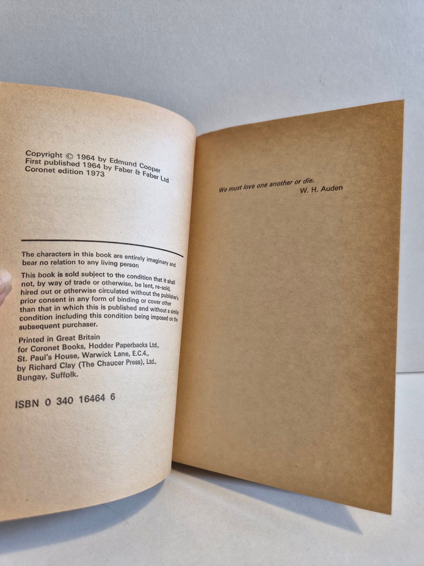 Transit by Edmund Cooper (1973)