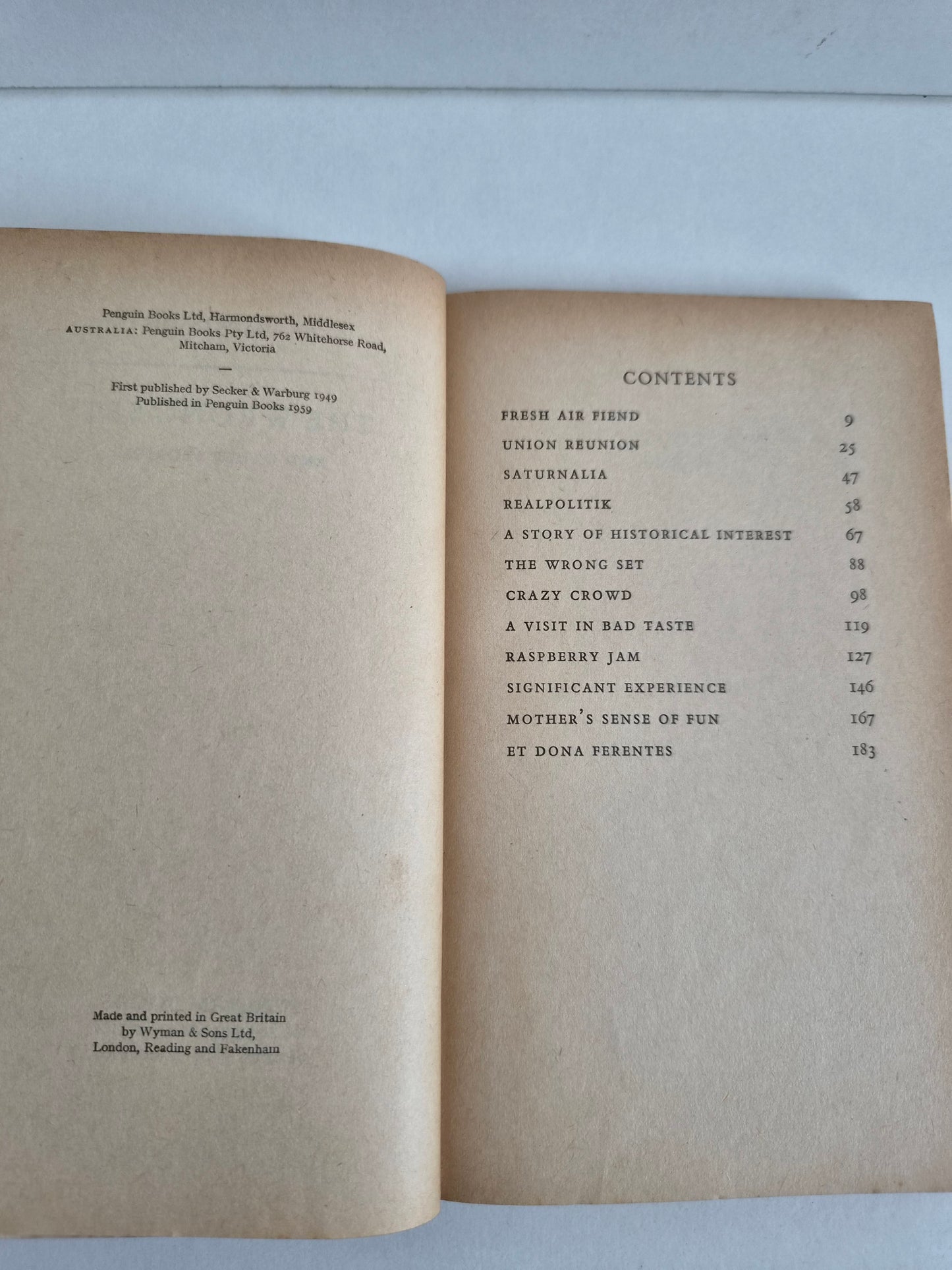 SIGNED - The Wrong Set by Angus Wilson (1959)