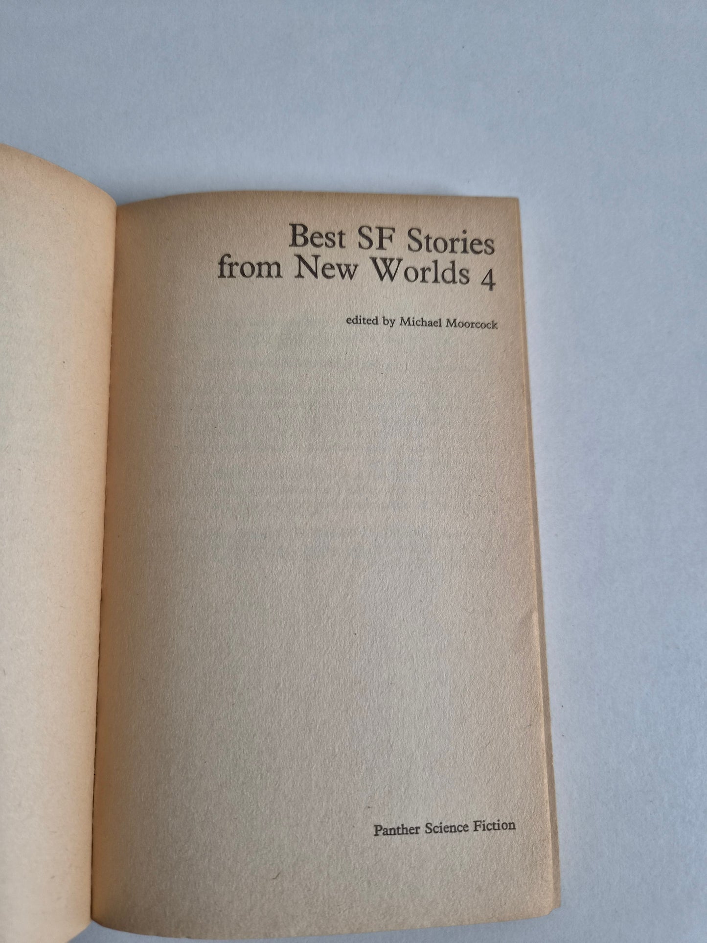 Best SF Stories from New Worlds 4 edited by Michael Moorcock (1969)