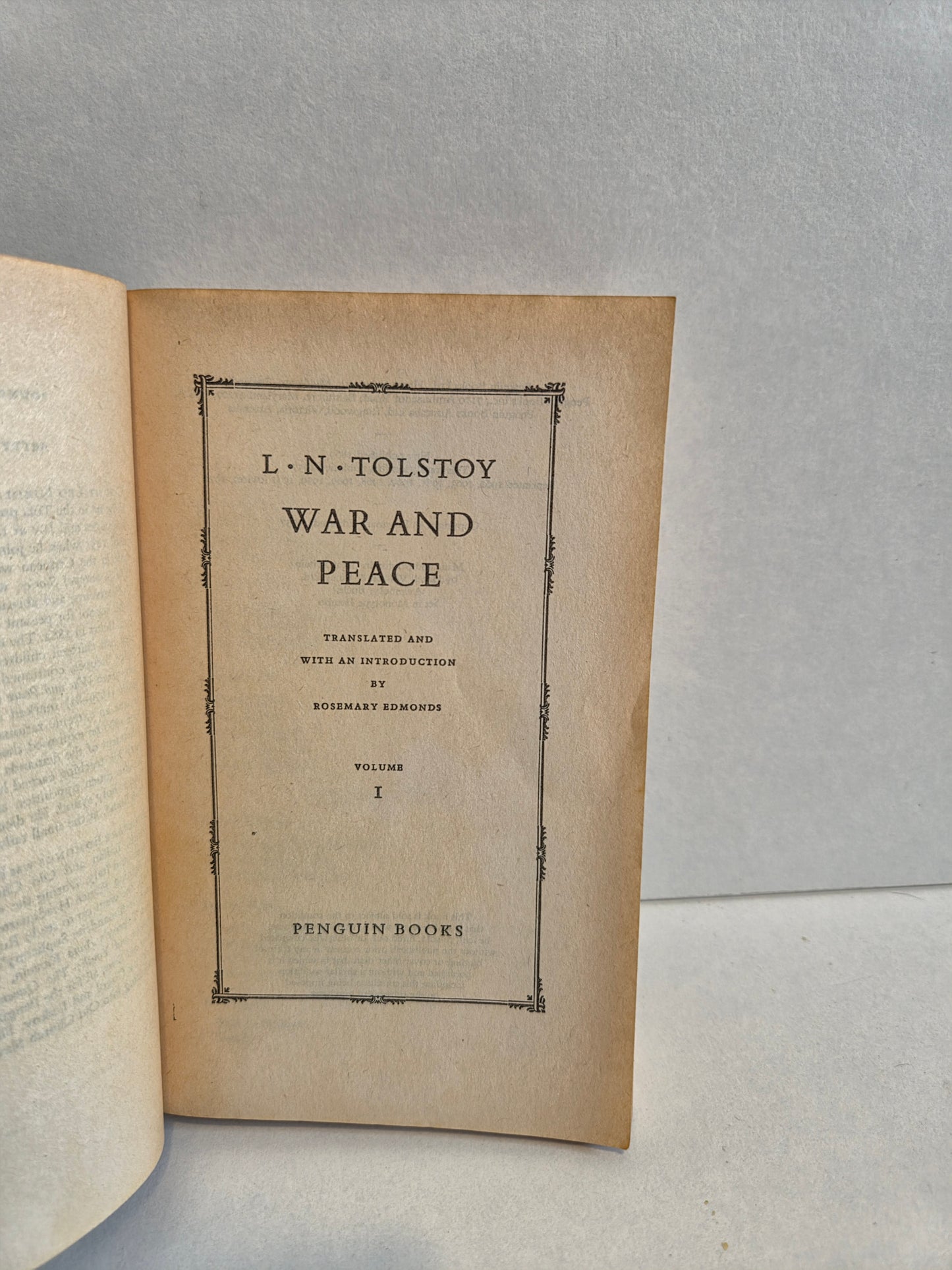 War and Peace Volume 1&2 by Leo Tolstoy (1972)