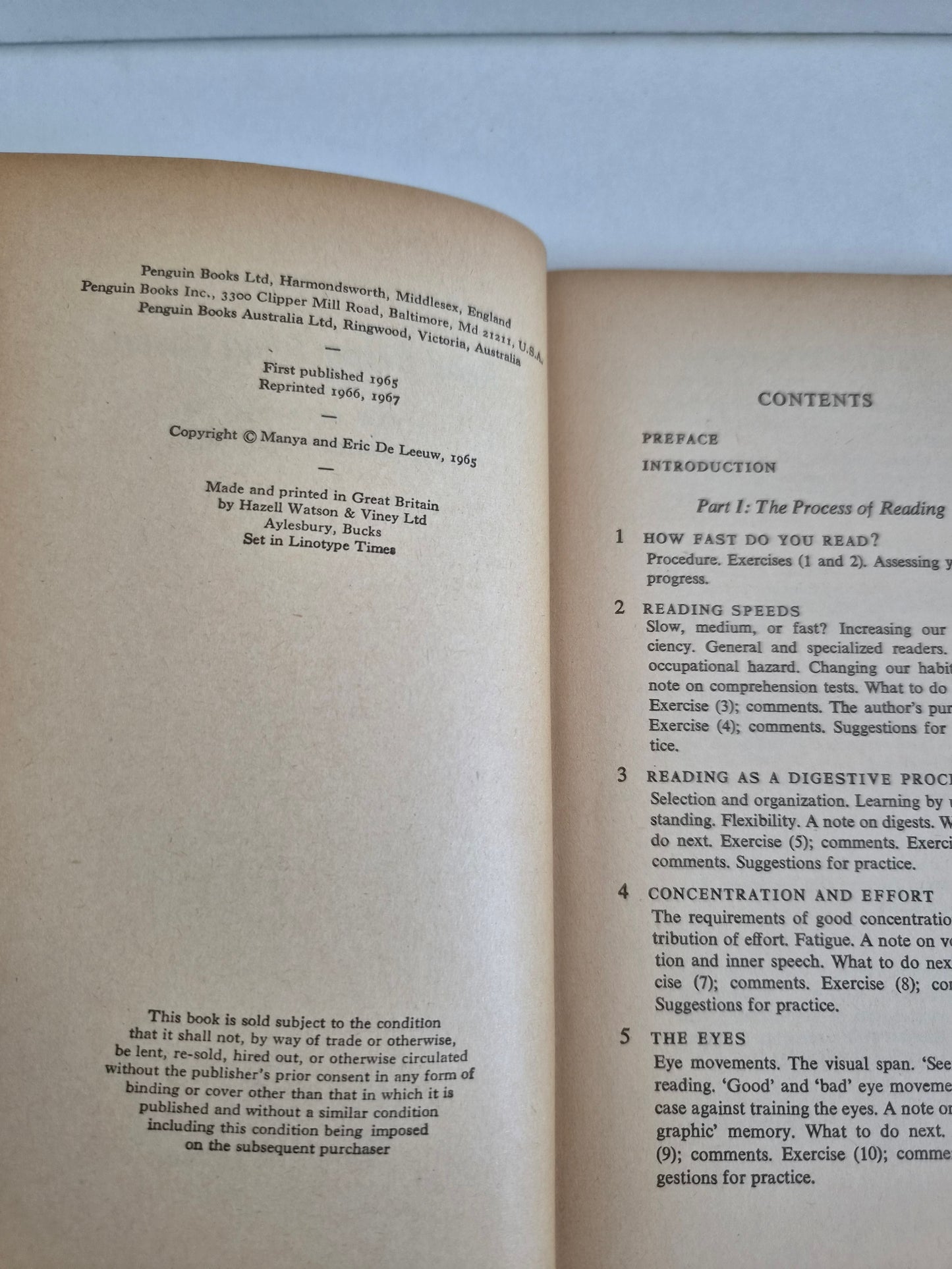 Read Better, Read Faster by Manya and Eric De Leeuw (1967)