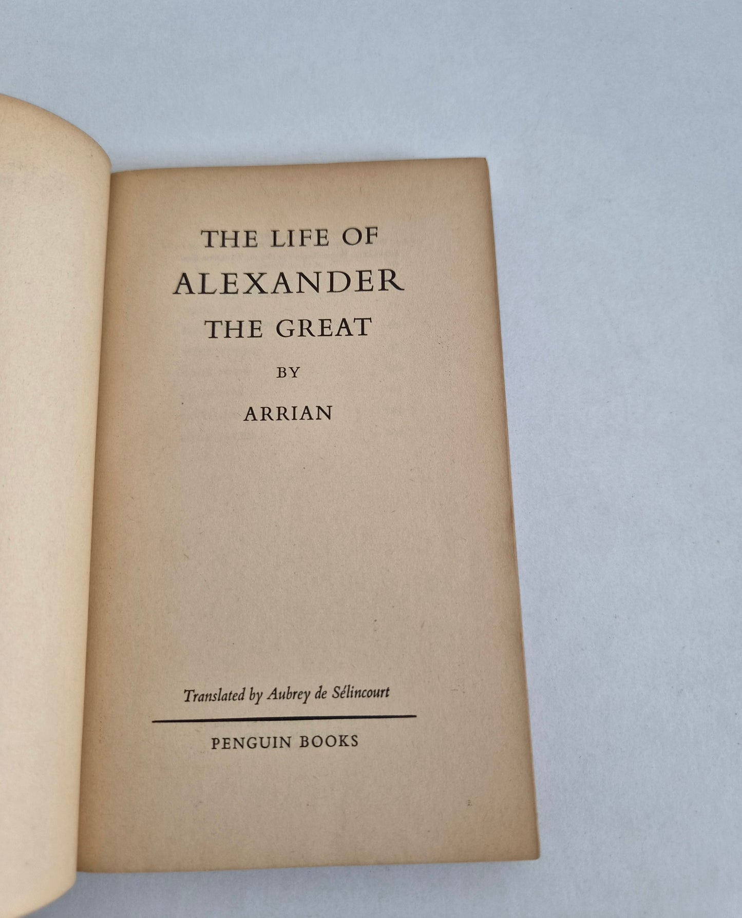 Arrian's Life of Alexander the Great (1958)