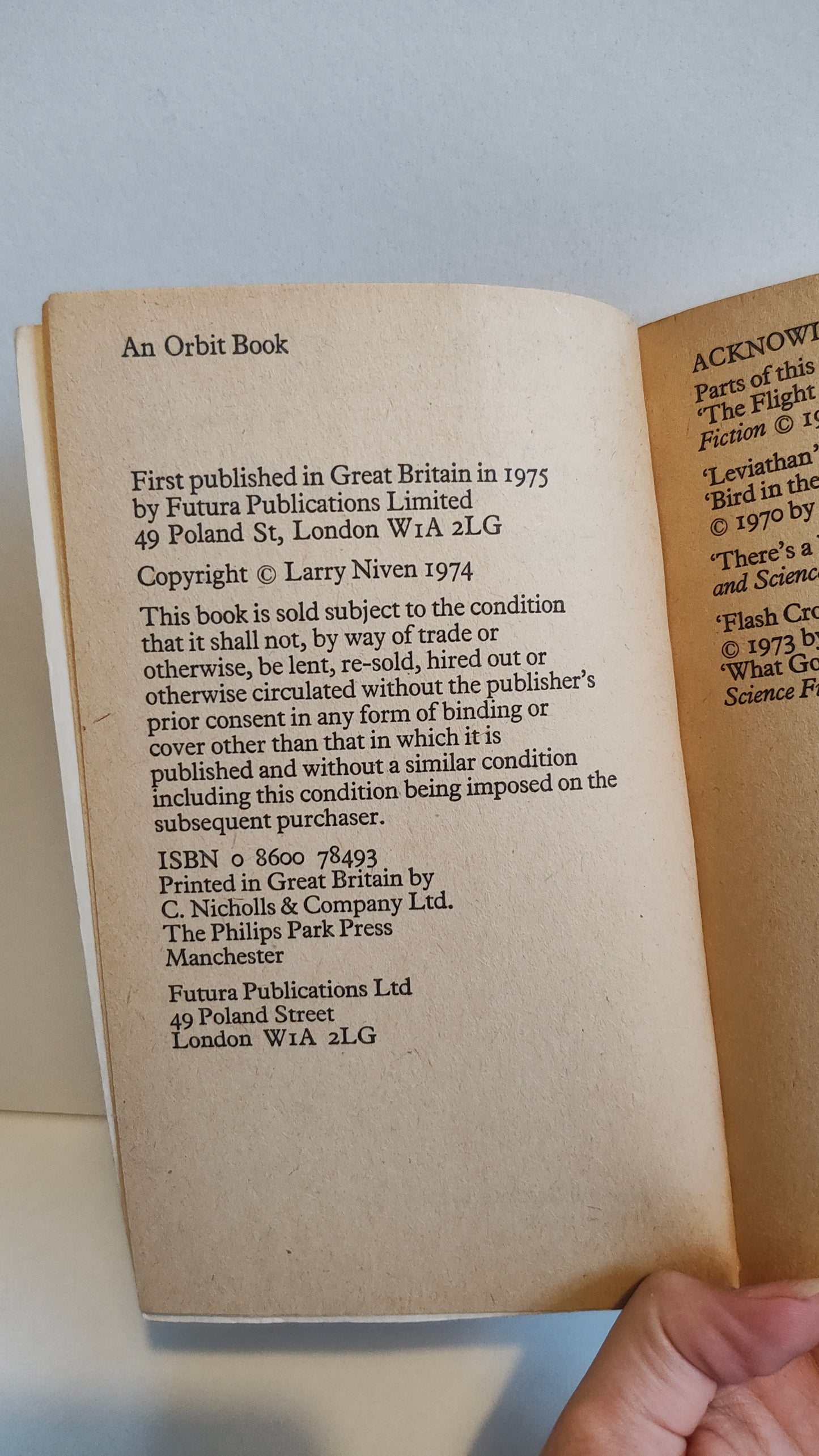 The Flight of the Horse by Larry Niven (1975)